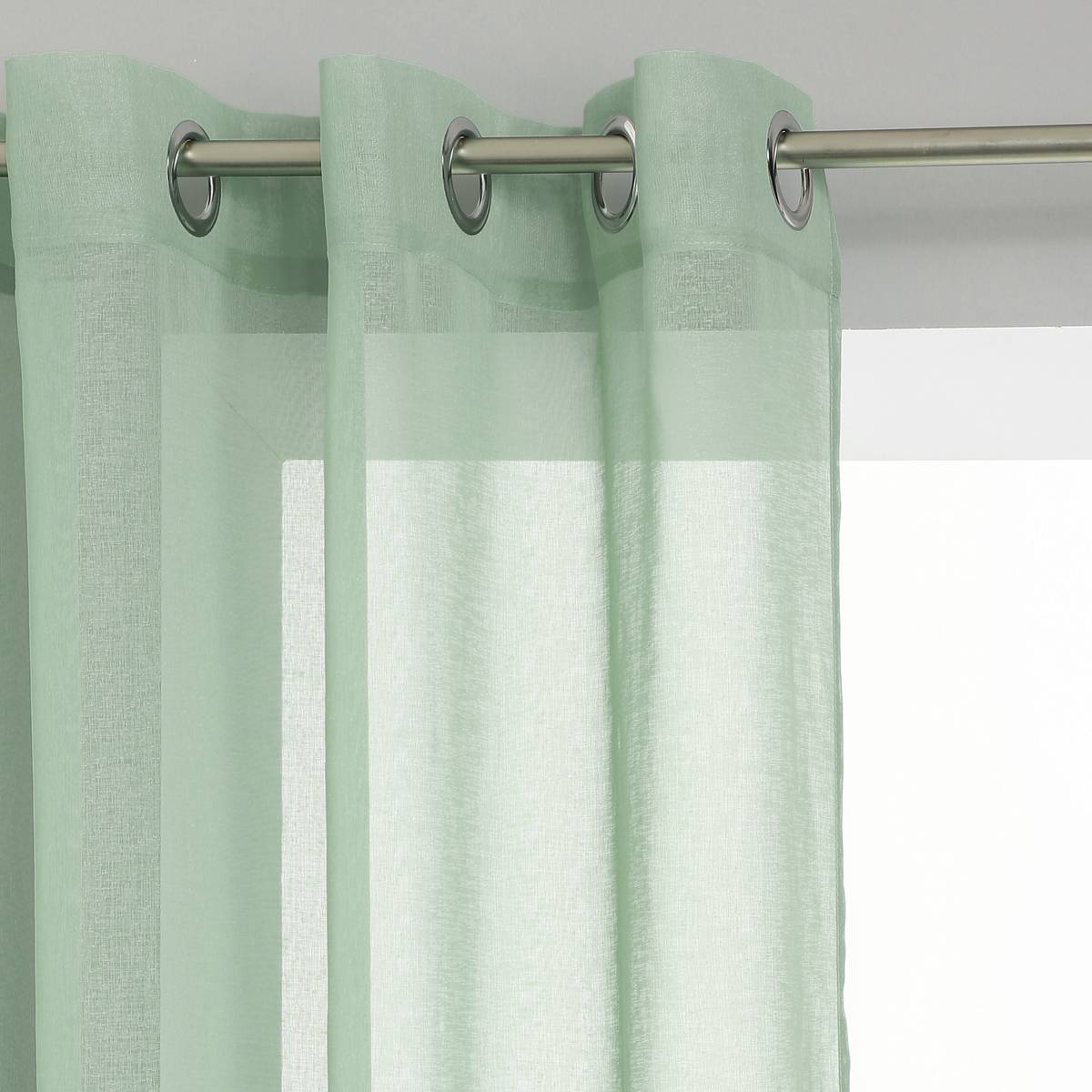 "Etamine" Sheer Curtain Celadon Green, 140x240 cm