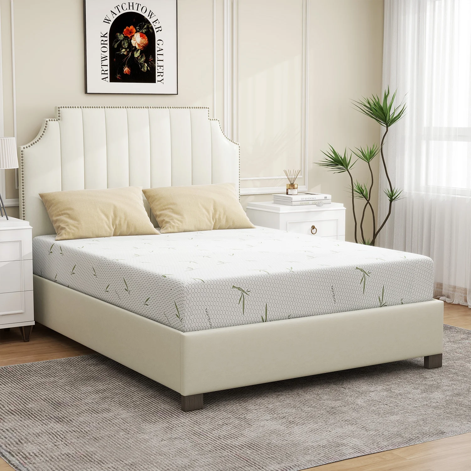 6'' Twin Size Memory Foam Mattress with Cover Breathable Bed Mattress in a Box, CertiPUR-US, Made in USA - Image 3