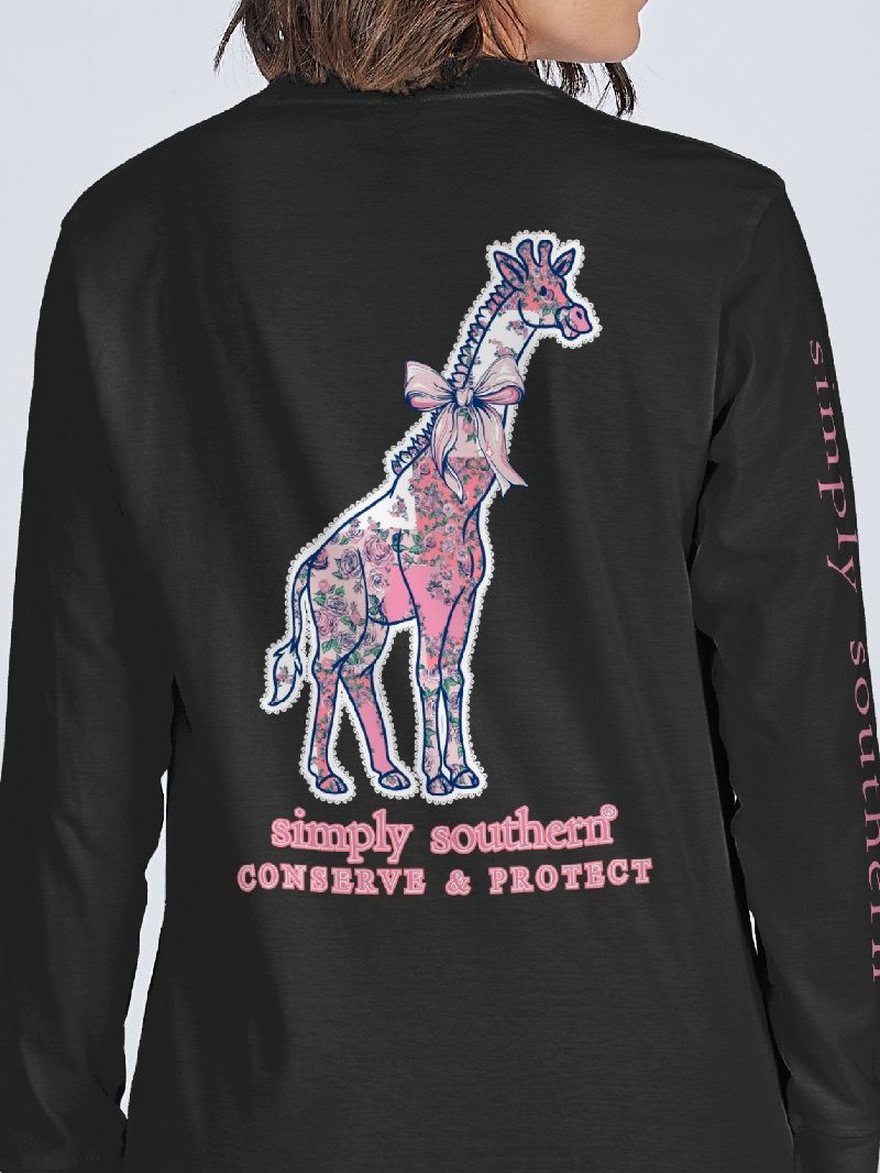 YTH-LS-TRACKGF1-FLR-BLK - Simply Southern Outlet