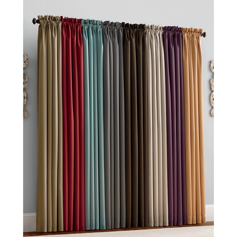 Wave Room-Darkening Panels and Madison Room-Darkening Window Collection - MIDNIGHT VELVET CATALOG