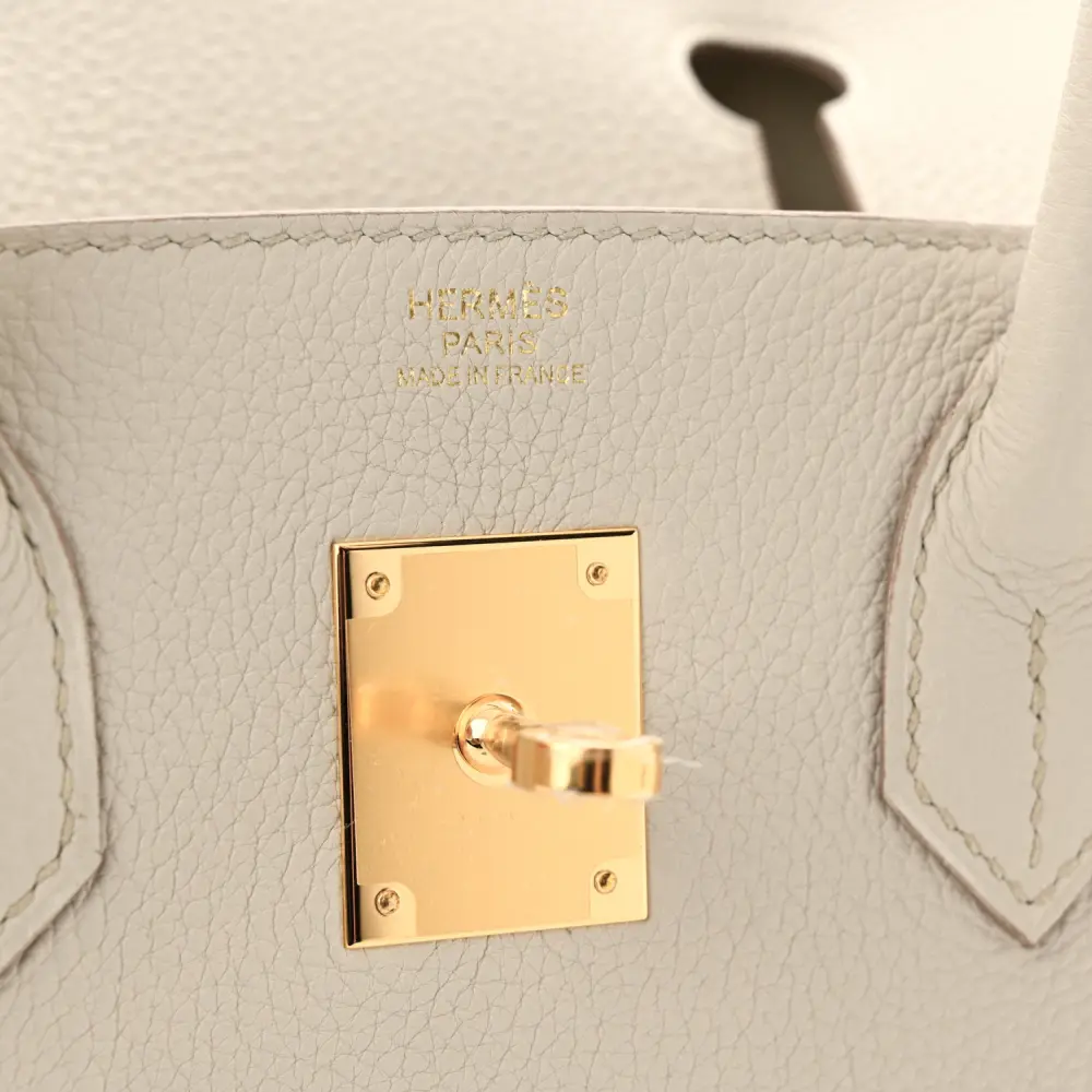 Hermès Beton Togo Leather Birkin 30 Gold Hardware Superfake1:1High-quality replica