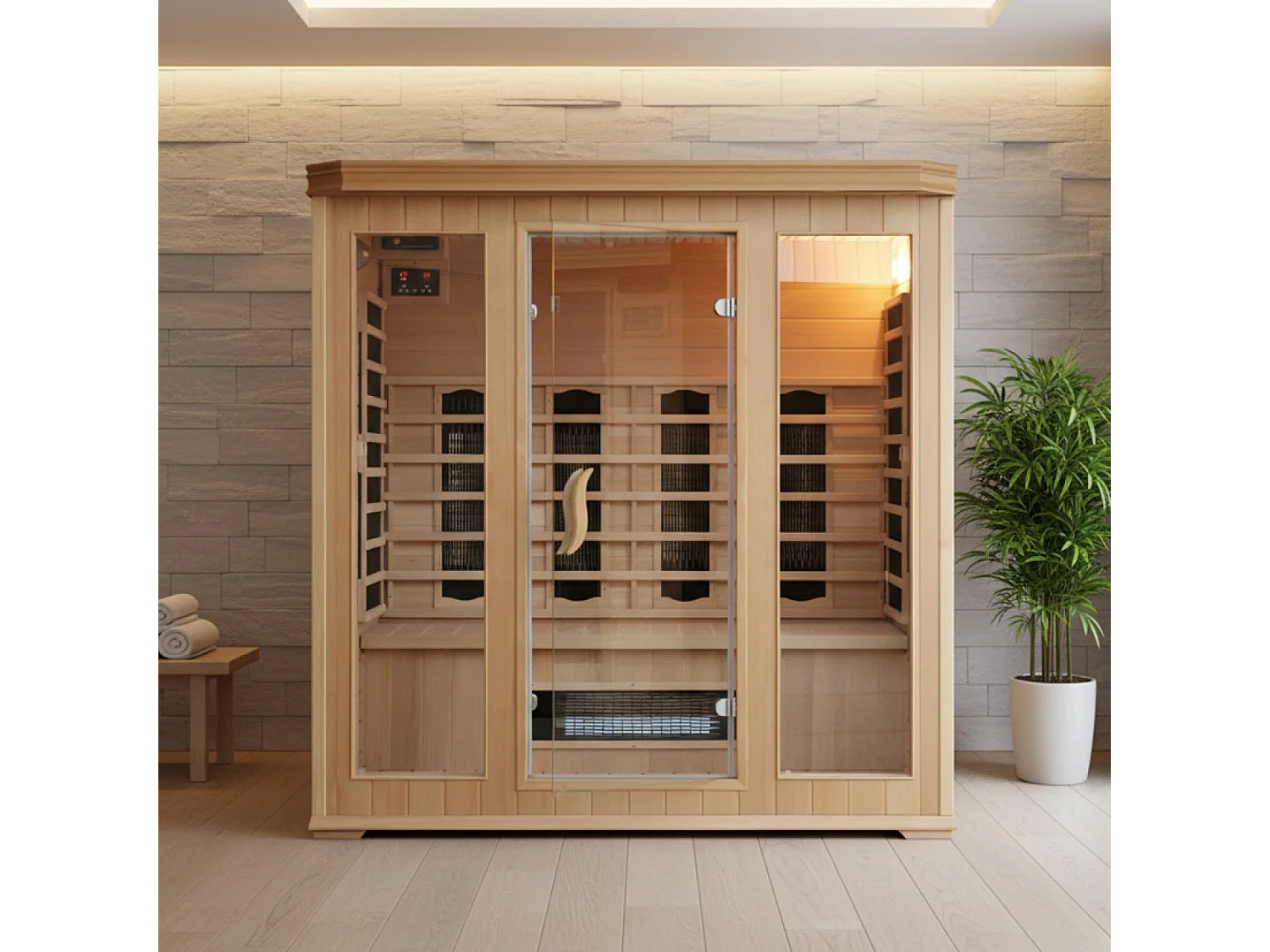 Cabine saune luxe infrarouge 4/5 places