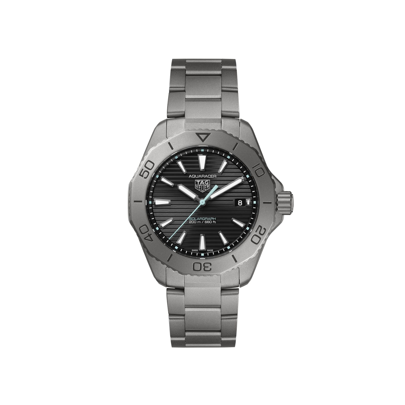TAG Heuer Replica Watch Aquaracer Professional 200 Solargraph Solar Quartz 40 mm Titanium(1:1 replica) - Top club