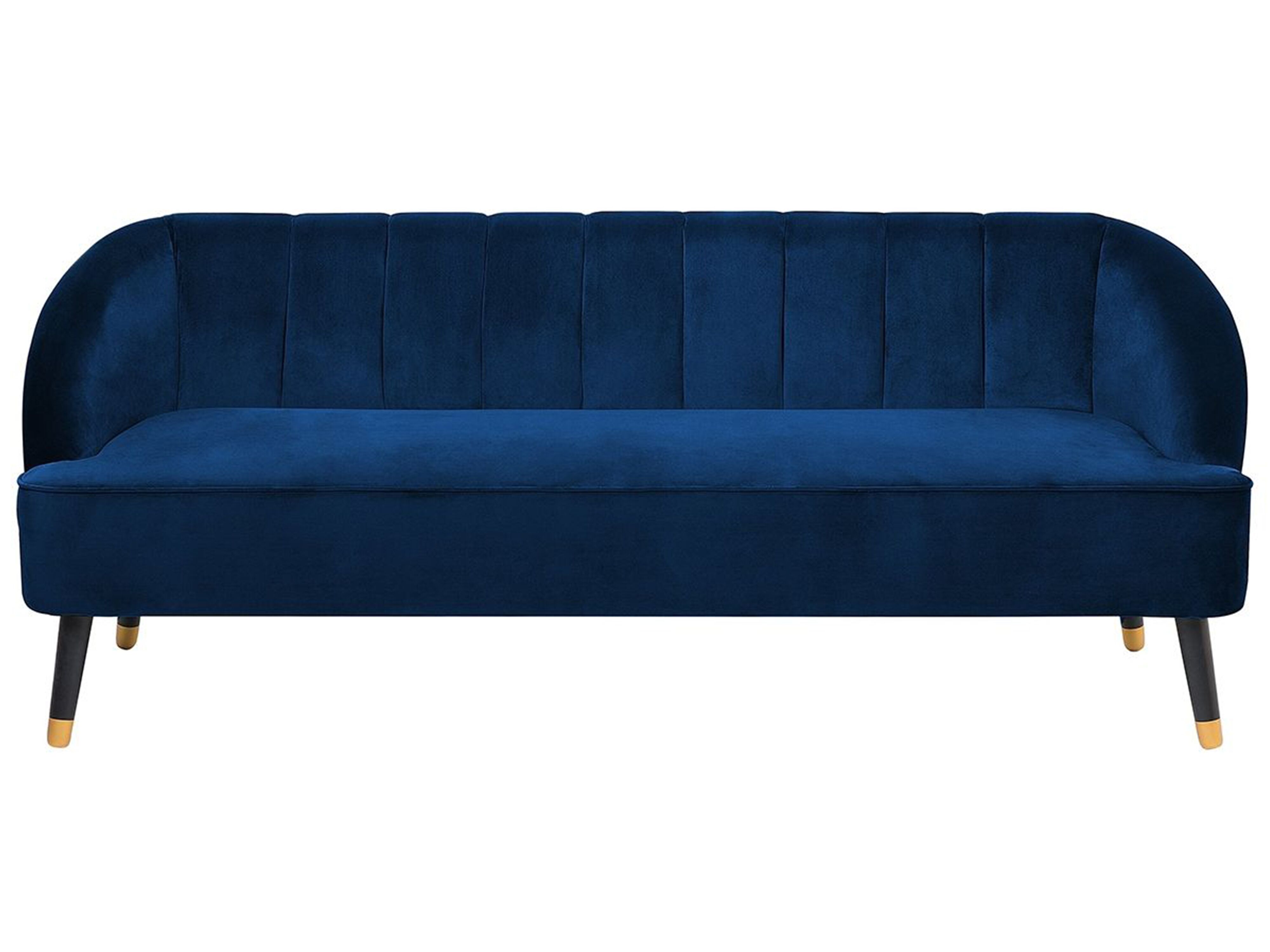 Sofa 3 Seater ALSVAG Velvet Navy Blue