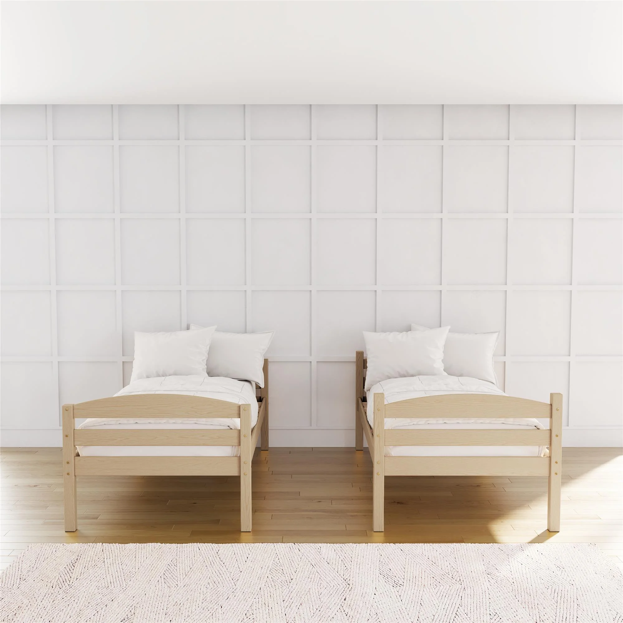 Better Homes & Gardens Leighton Solid Wood Twin-over-Twin Convertible Bunk Bed, Vanilla - Image 38