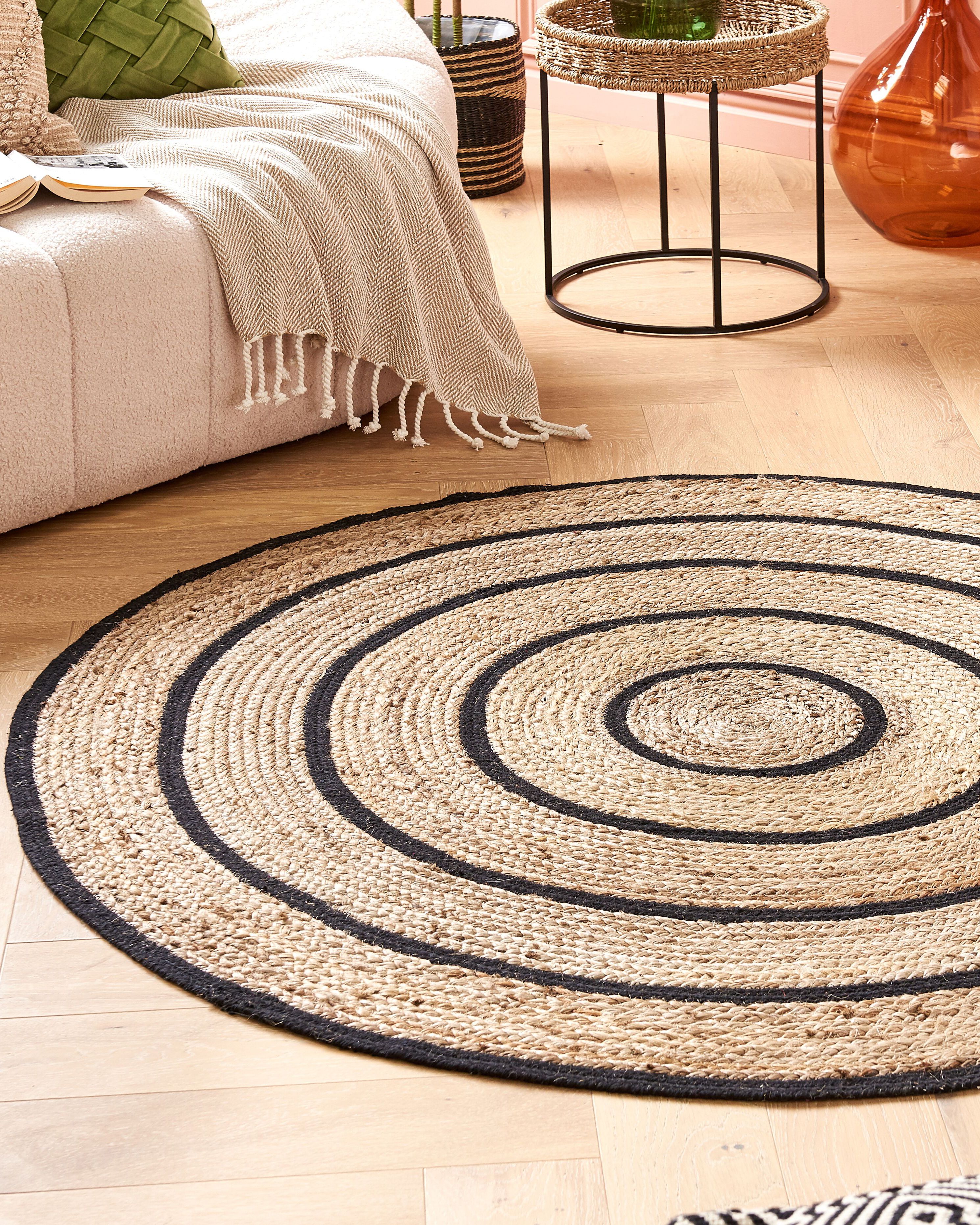 Rug BUKSE Beige ø 140 cm Jute