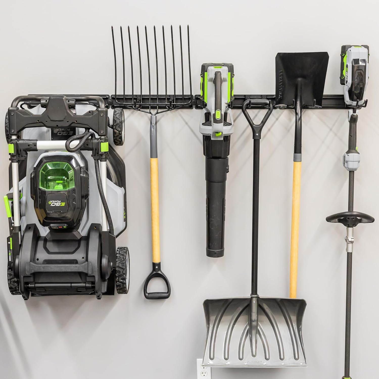 StoreYourBoard Garage Tool Organizer Wall Mount – Heavy Duty Garage Wall Organizer for Garage Organization and Storage, Broom Holder Wall Mount for Gardening Tools & Yard Tools – 64