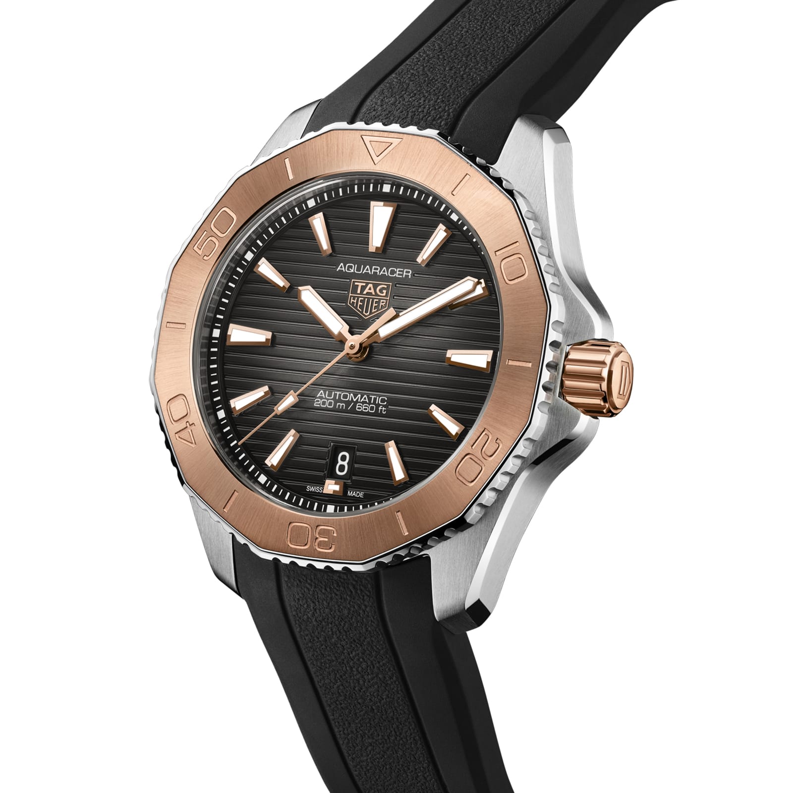 TAG Heuer Replica Watch Aquaracer Professional 200 Date Automatic 40 mm Steel and Gold(1:1 replica) - Top club