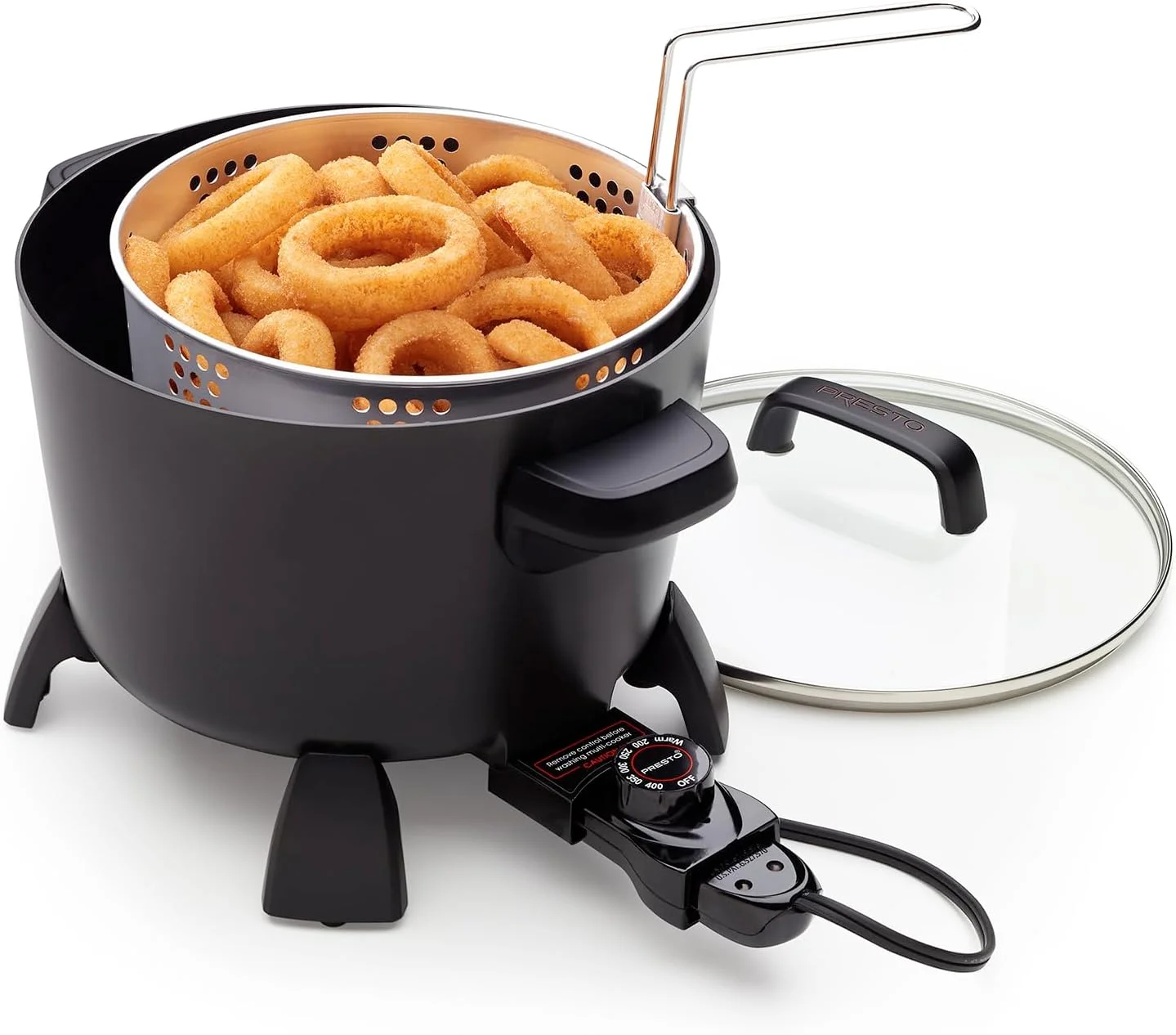 8-Quart Big Kettle, Steamer and Deep Fryer Multi-Cooker,