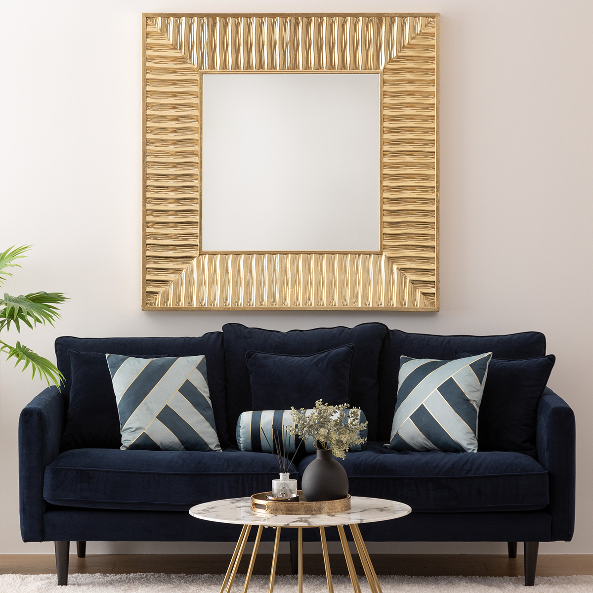 Sofa "Candice" 3-seater, Ink Blue