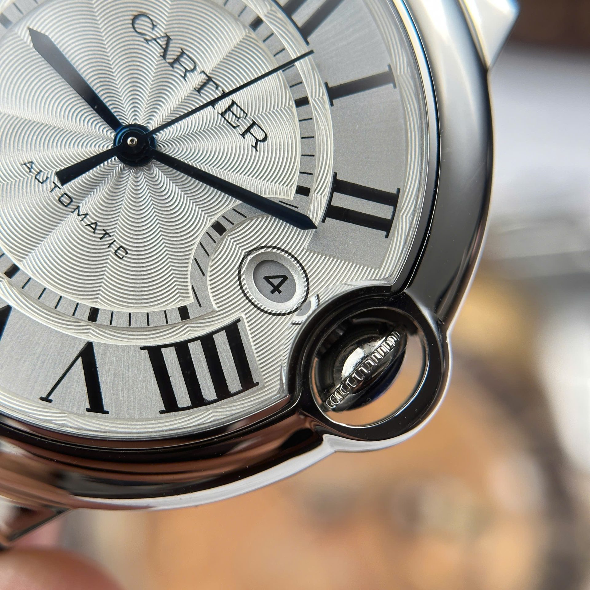 Cartier Ballon Bleu Replica 11 Watch White Dial Leather Strap AF Factory 40mm - Top club