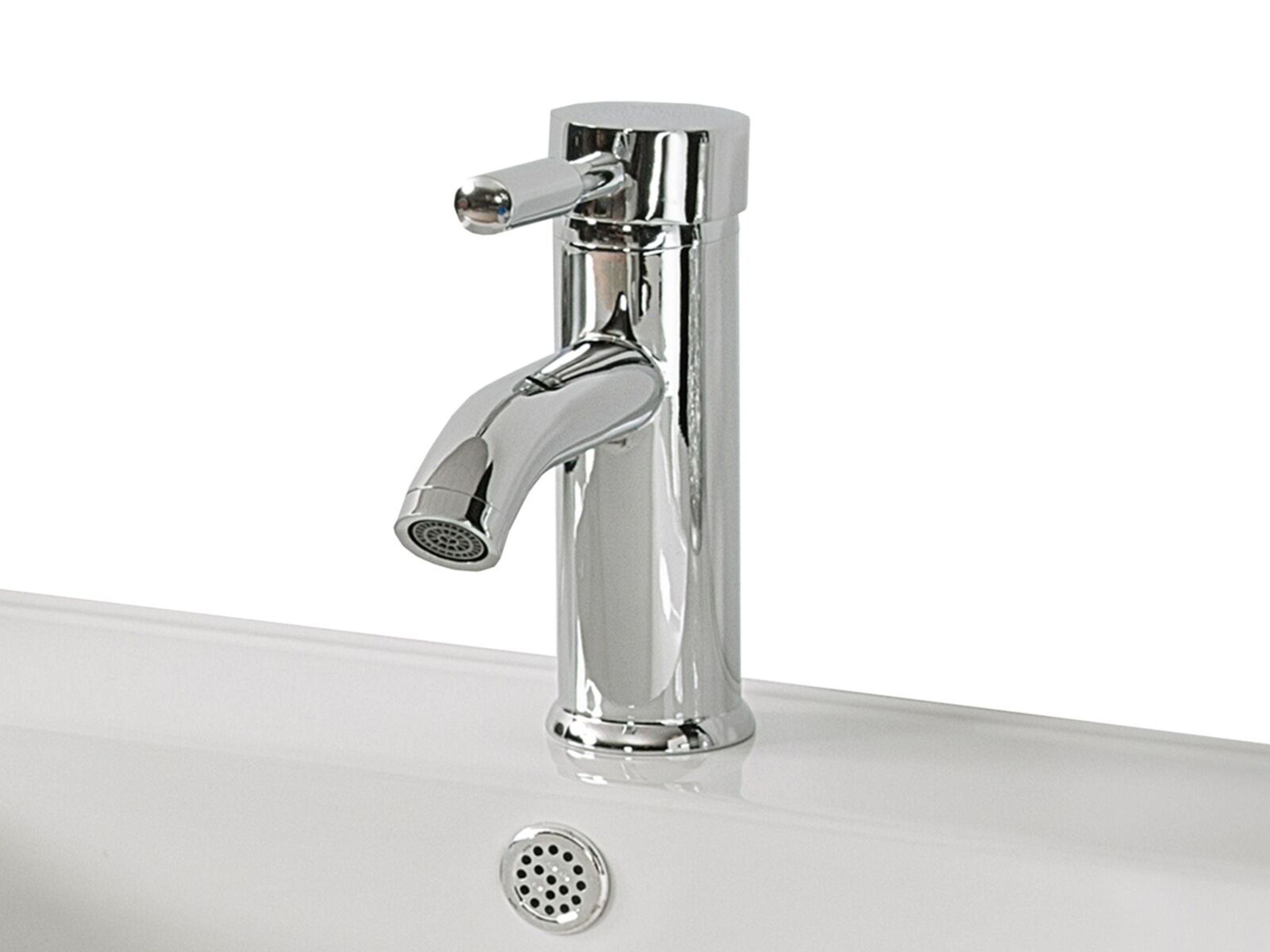 Basin Mixer Tap RUSUMO Brass Silver