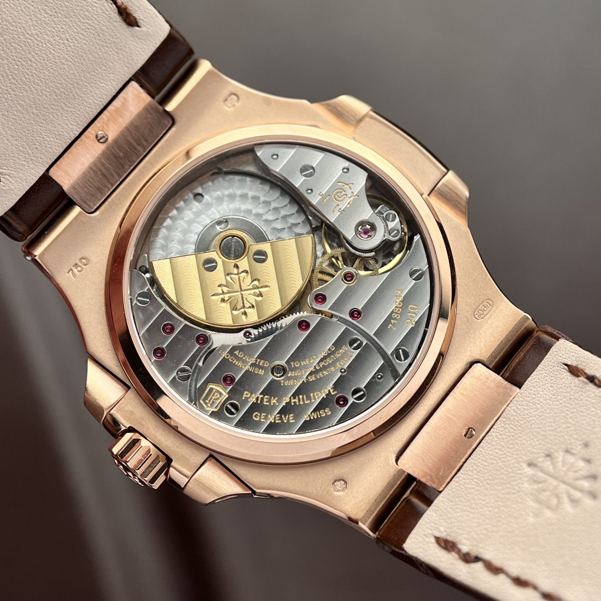 Patek Philippe Replica Watch Nautilus 5712R Brown Leather Strap GR Factory 40mm - Top club