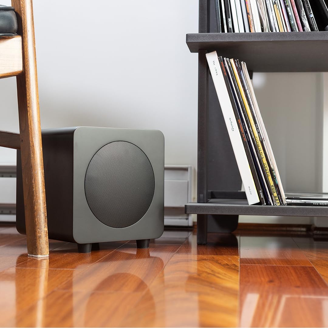 Kanto SUB8VMB Sealed Powered Subwoofer | 300W Peak Power | 8