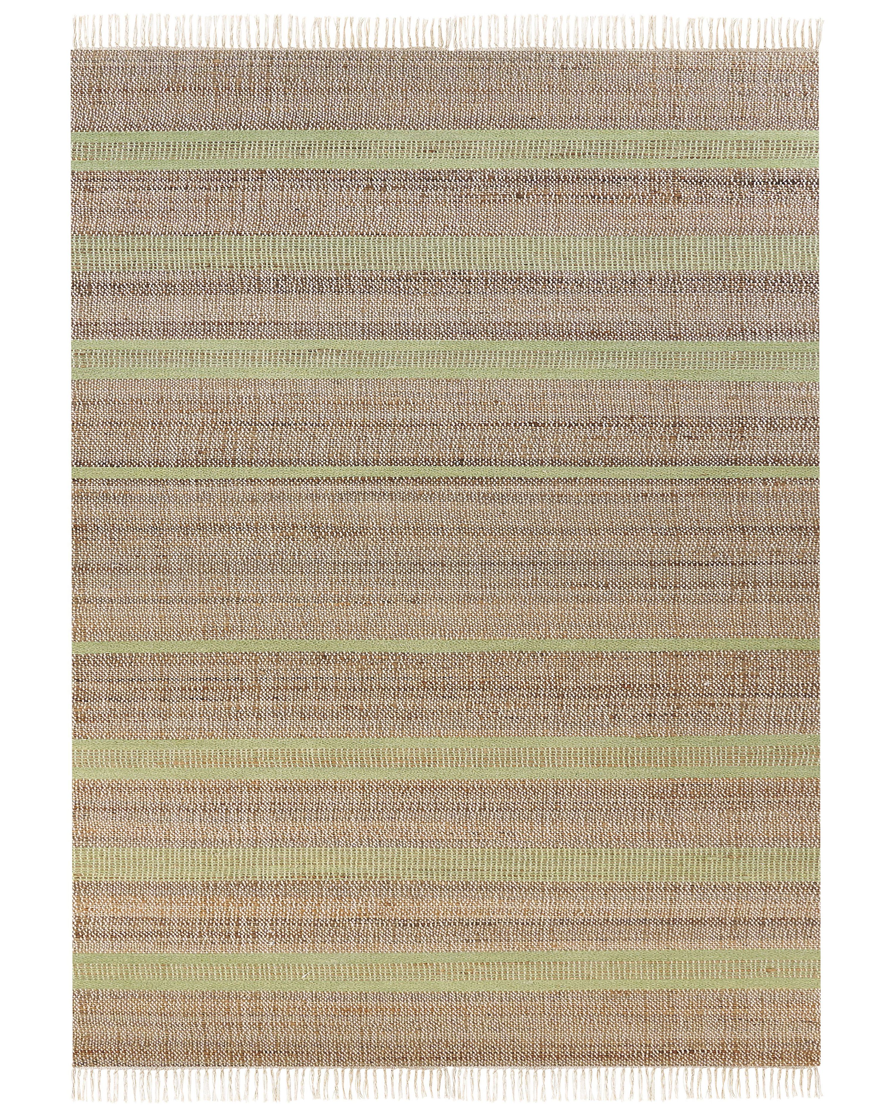 Rug TALPUR Light Green 160 x 230 cm Jute