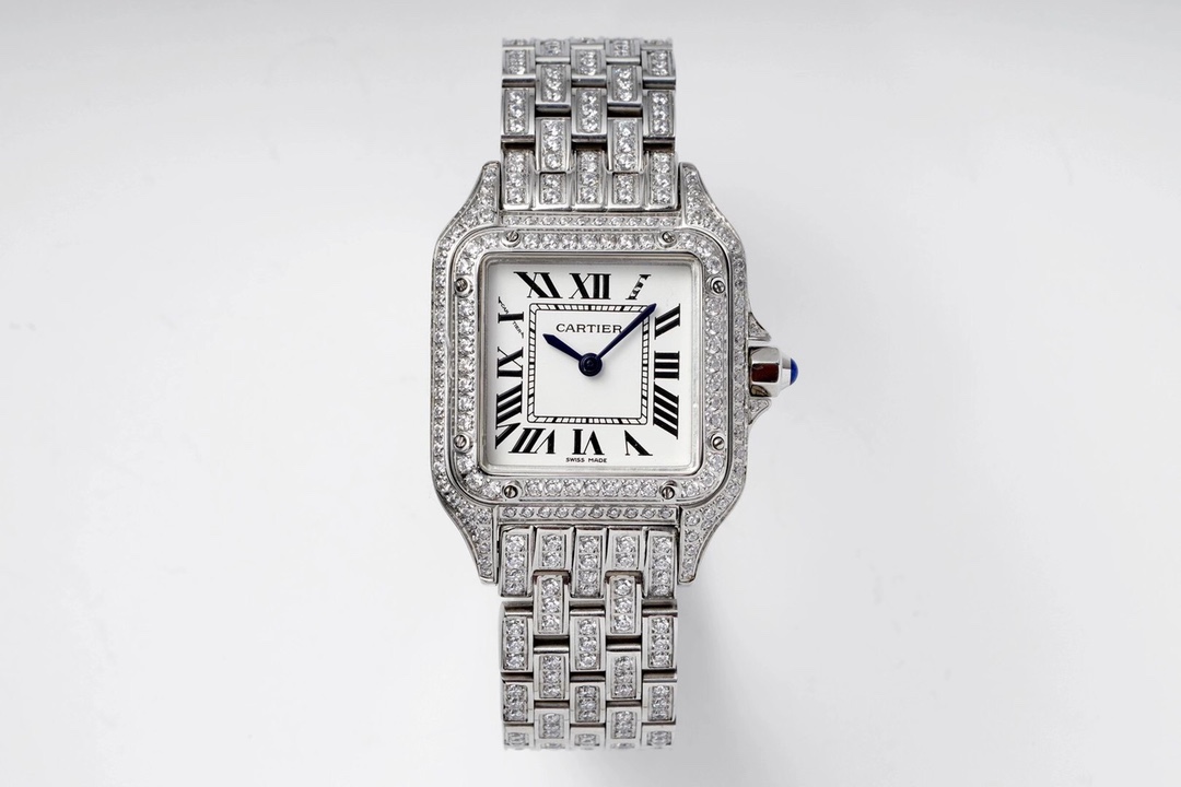 Cartier Cheetah Full of Diamonds Ladies 37MM-White Gold(1:1 replica) - Top club
