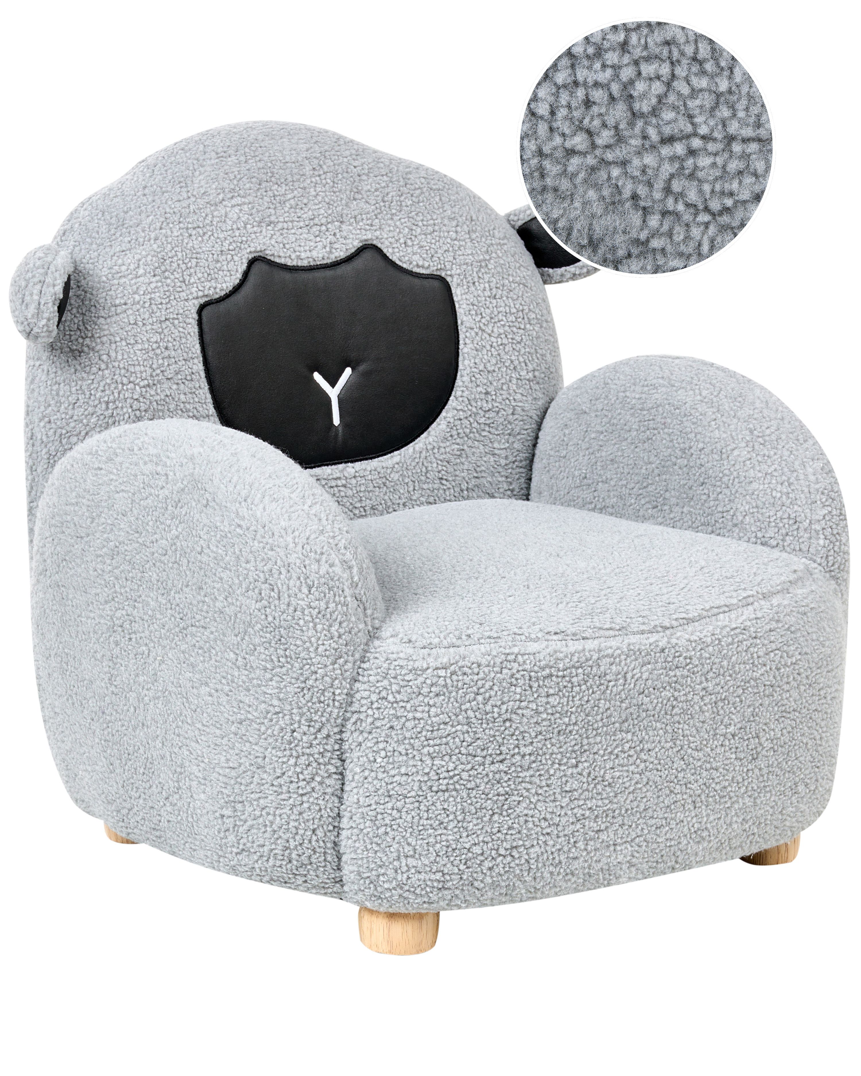 Kids Armchair Sheep ULA Boucle Grey