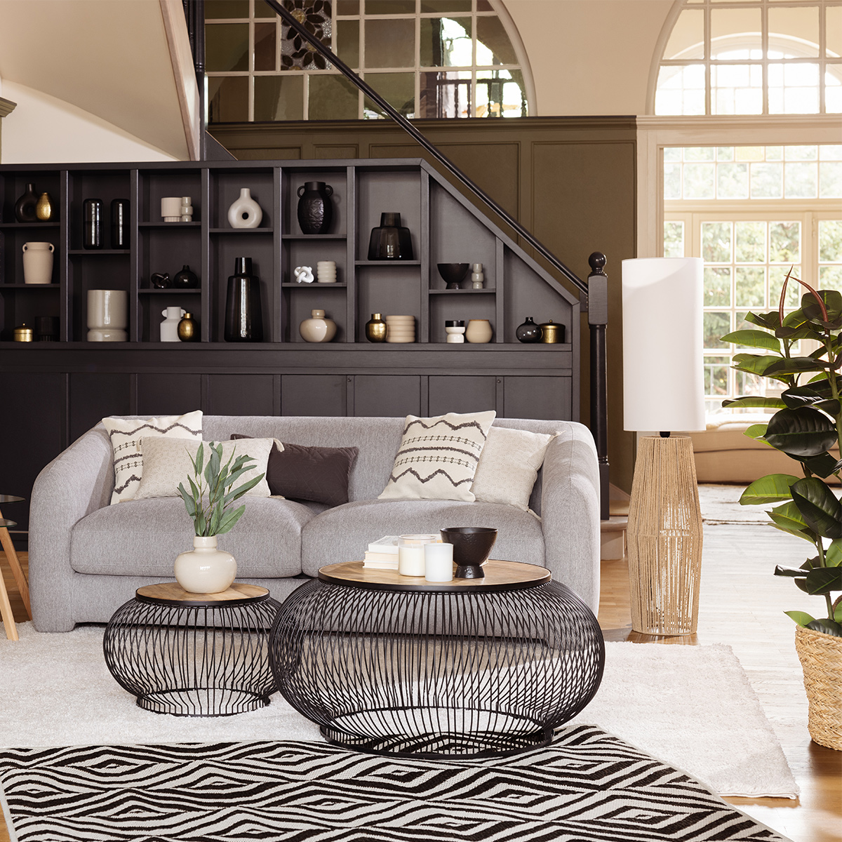 Sofa bed "Guppy" 3-seater, Mouse Grey