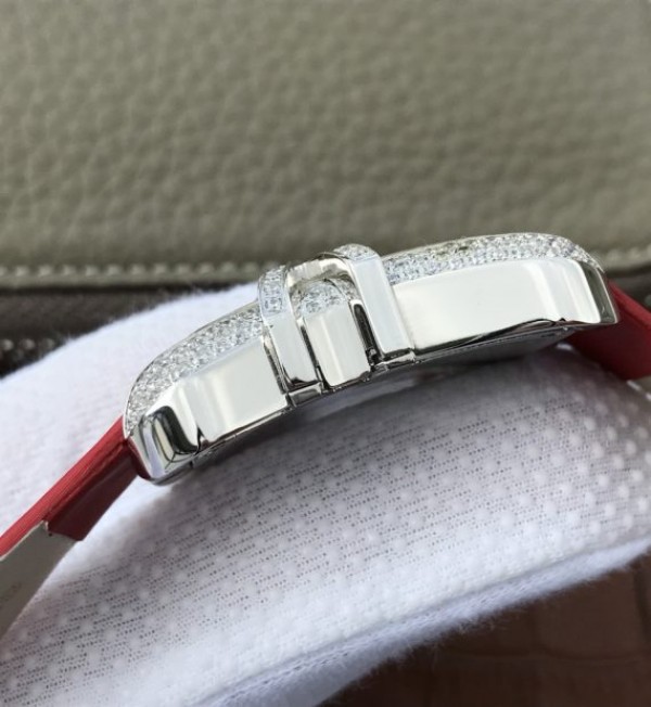 Replica Cartier High Jewelry Watches WJ306014 White Dial Red Fabric Strap - Top club