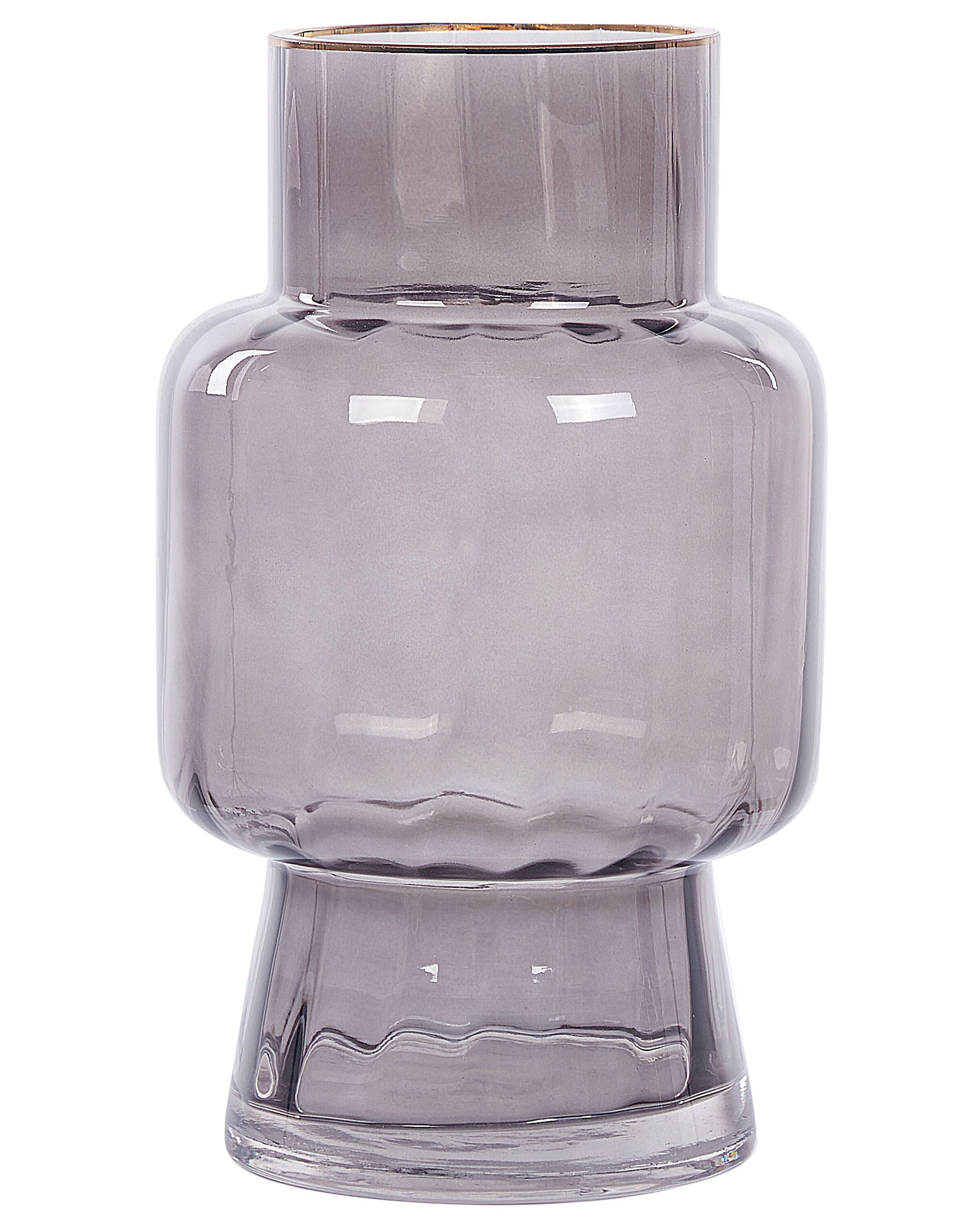 Flower Vase MEGALO Glass 26 cm Grey