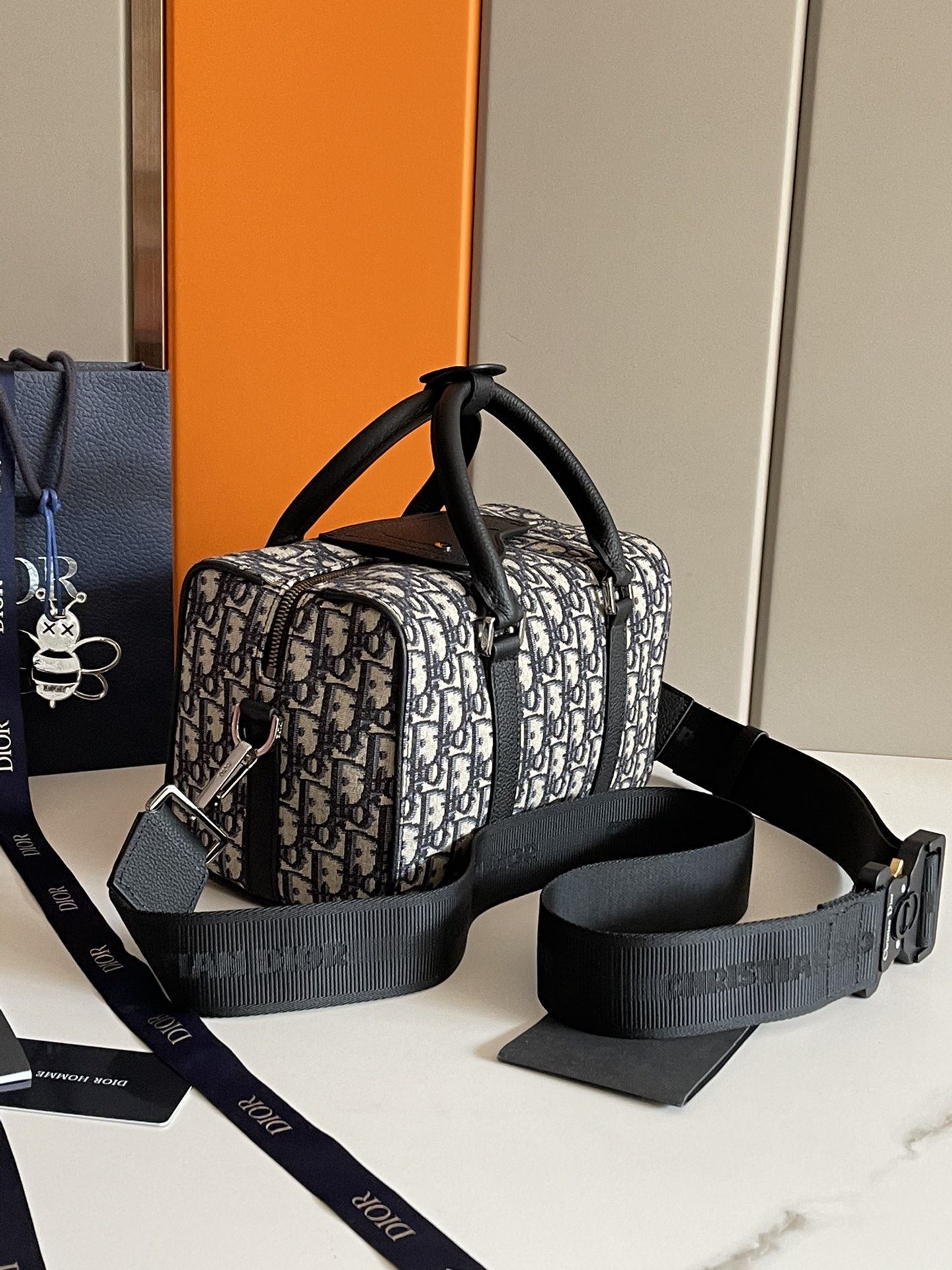 Dior Lingot 26 Bag Black For Women‎ 10 in/26cm CD 1ADDU114YKY_H27E1:1High-quality replica