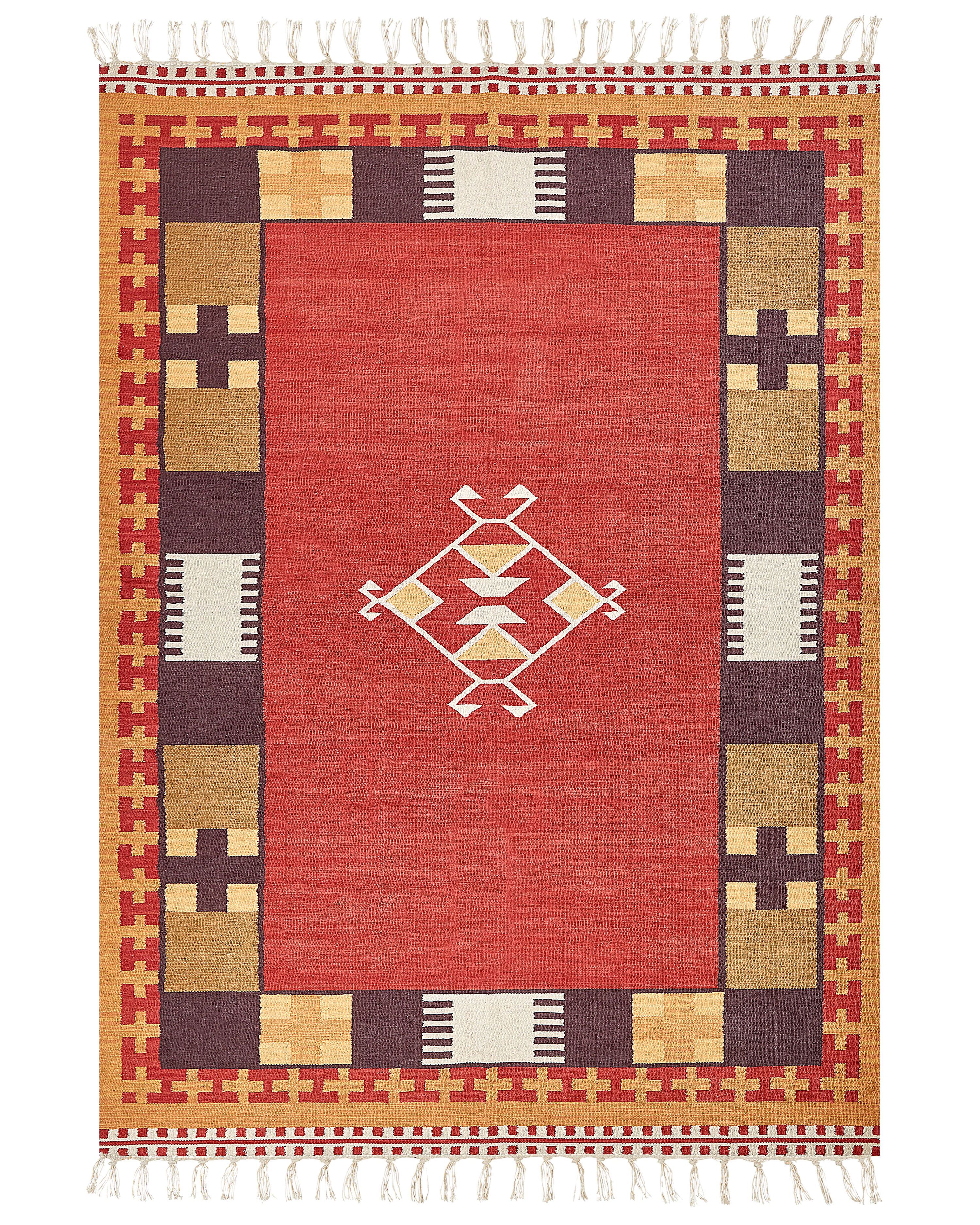 Rug PARAKAR Multicolour 200 x 300 cm Cotton Kilim