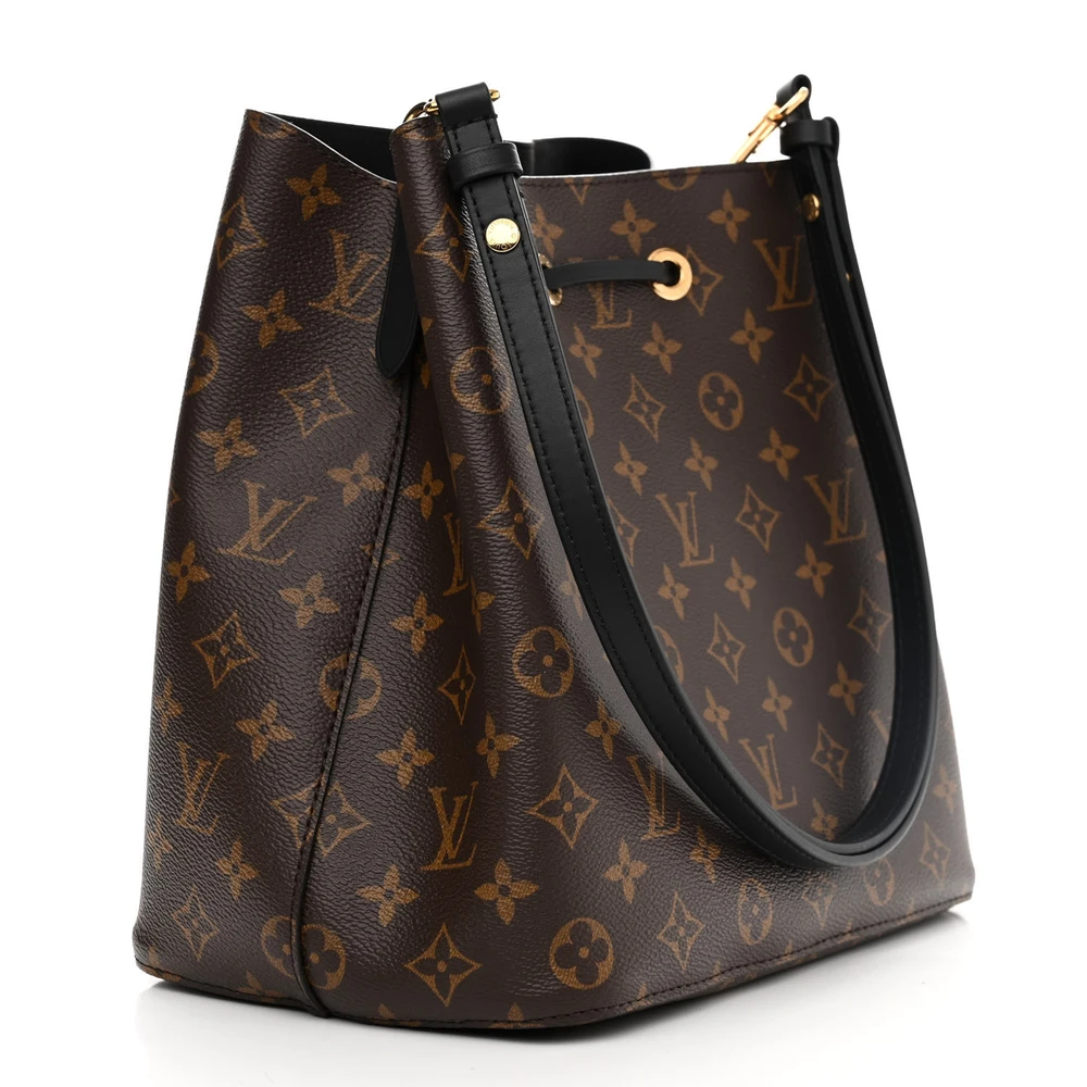 Black Monogram Canvas Neonoe MM Replica Handbag1:1High-quality replica