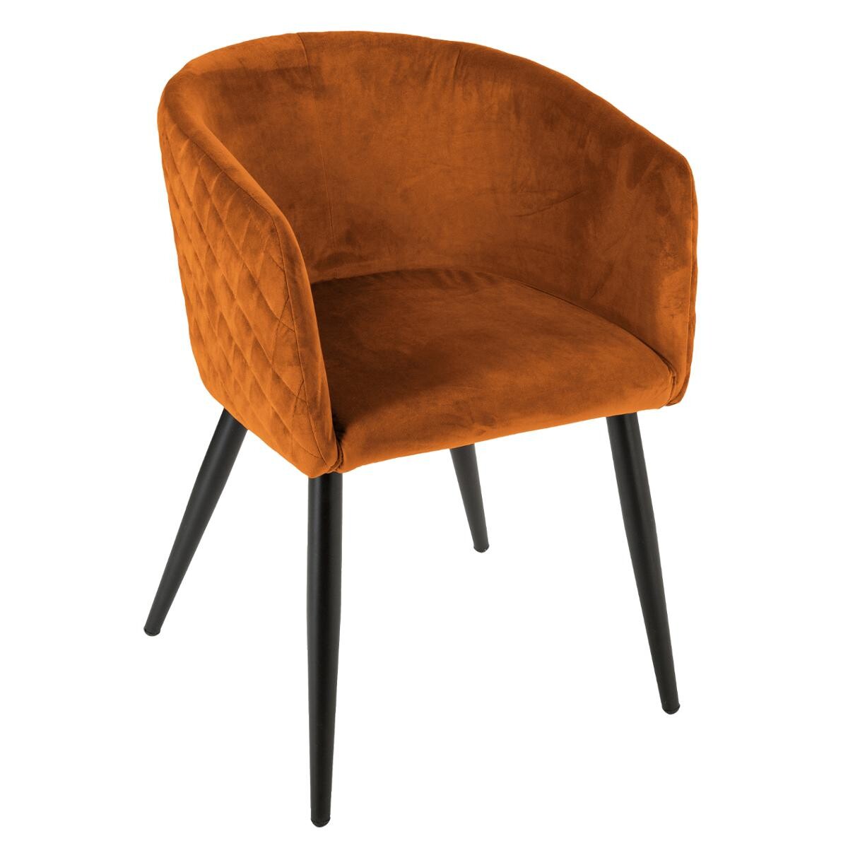 Armchair "Marlo" Velvet, Amber