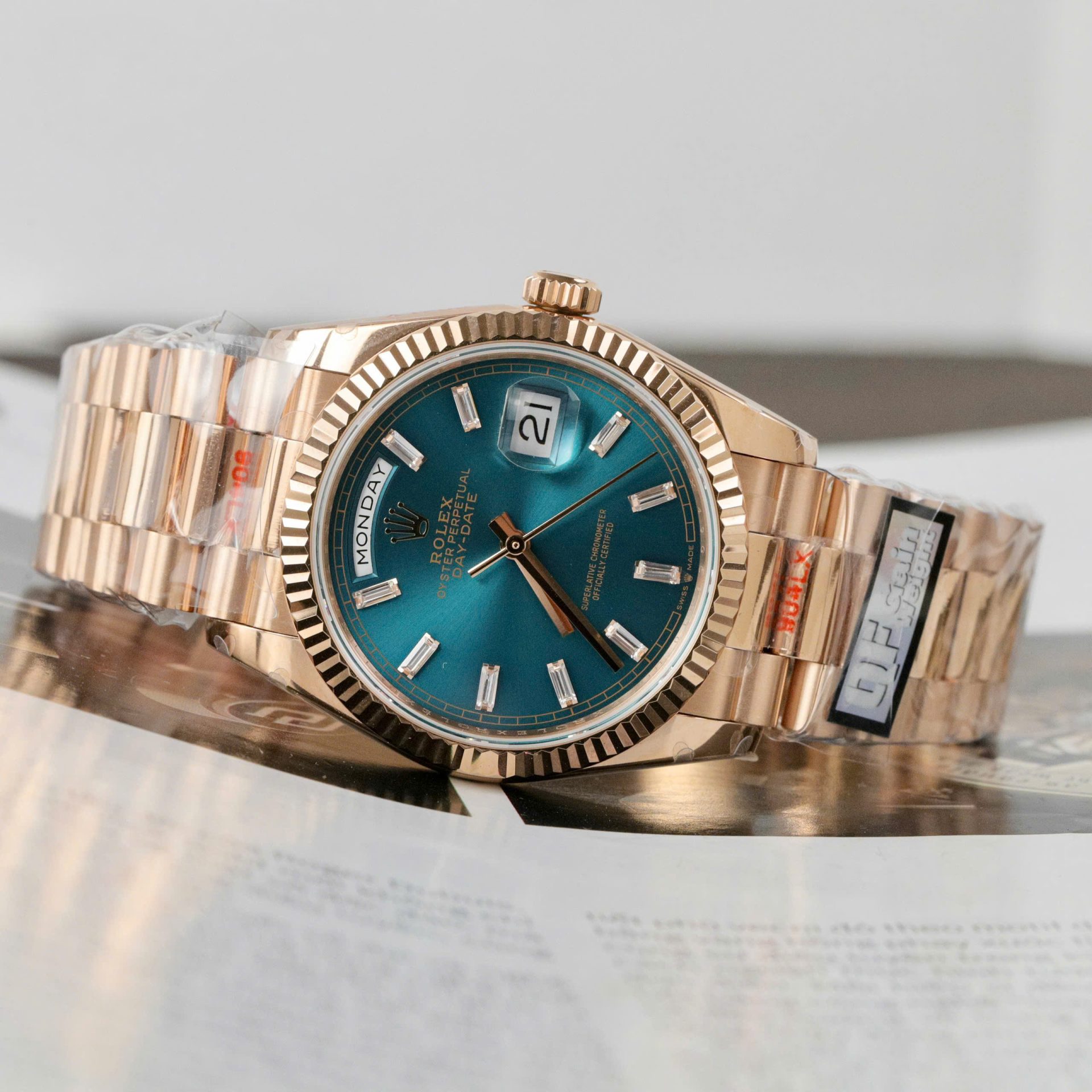 Rolex Day-Date 128235 Best Replica Watch Weight 158 Grams QF Factory 36mm - Top club