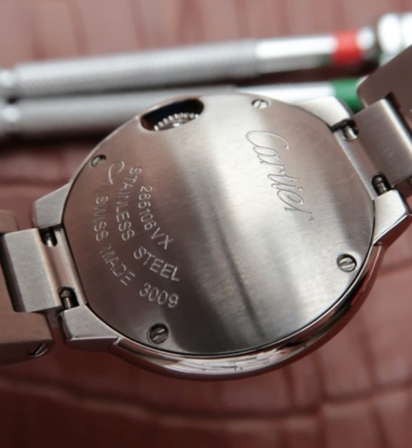 Replica Cartier Ballon Bleu Ladies 28mm SS White Dial SS Bracelet Ronda Quartz - Top club