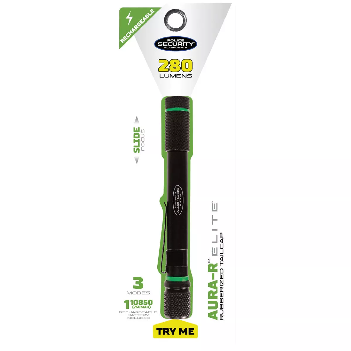 Police Security Aura-RS 260 Lm. LED Rechargeable Penlight