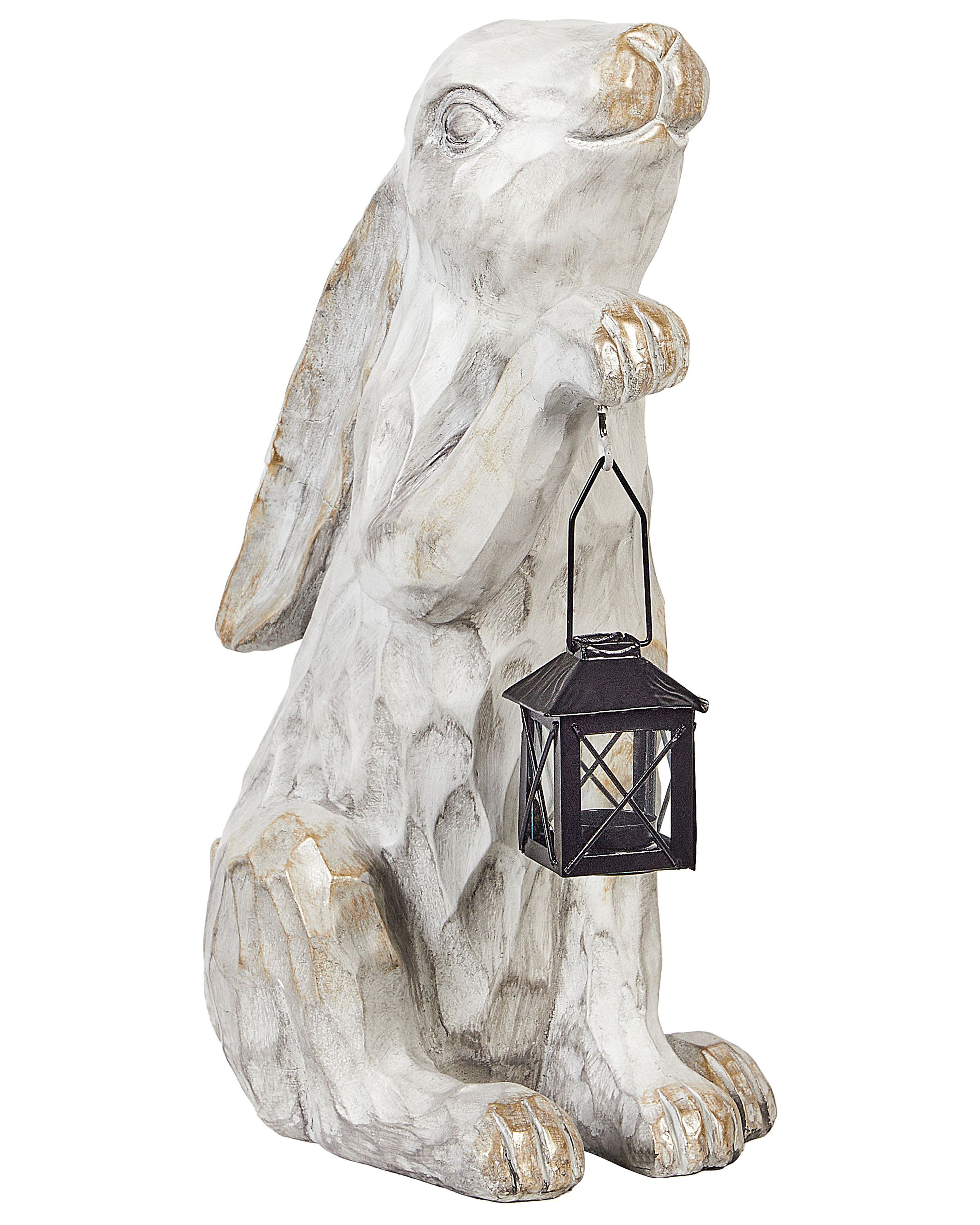Garden Figurine GERLAND Rabbit Off-White