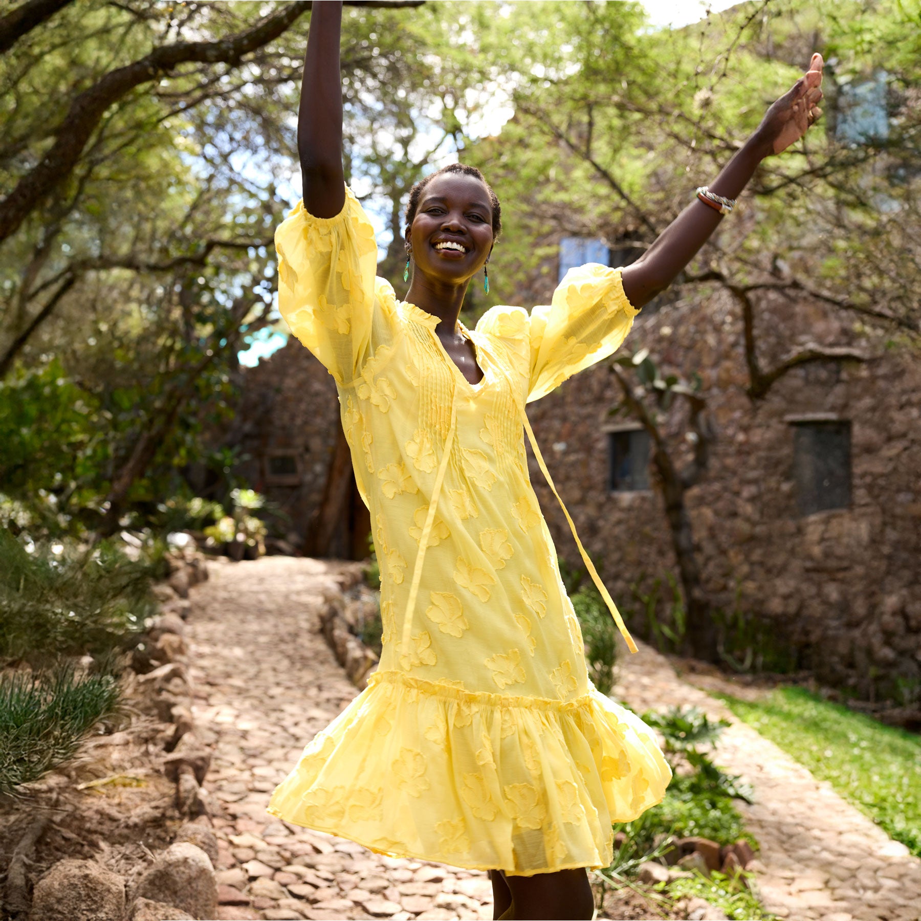 Fanciful Florals Dress - Sundance Clothing