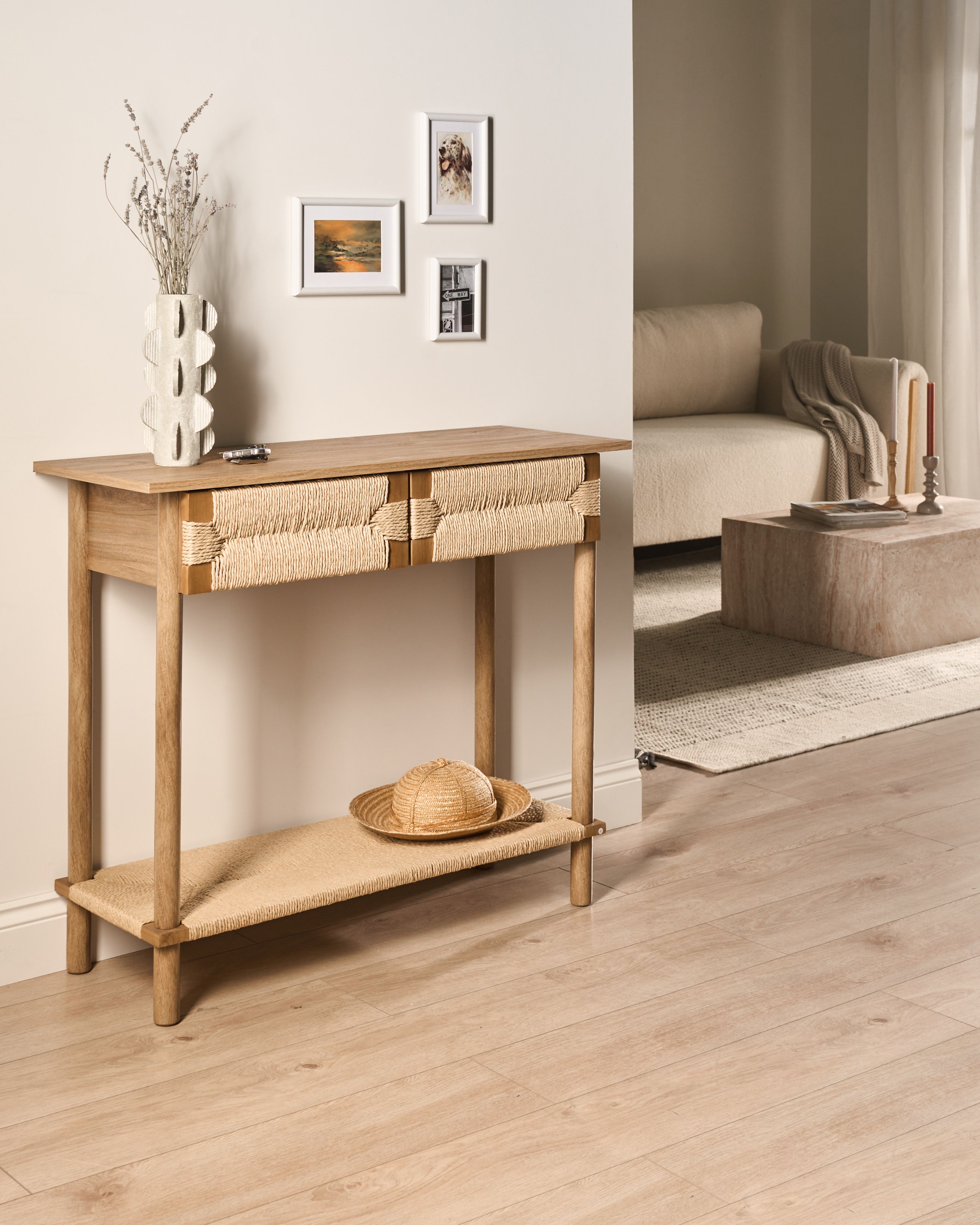 Console Table BONDI Light Brown