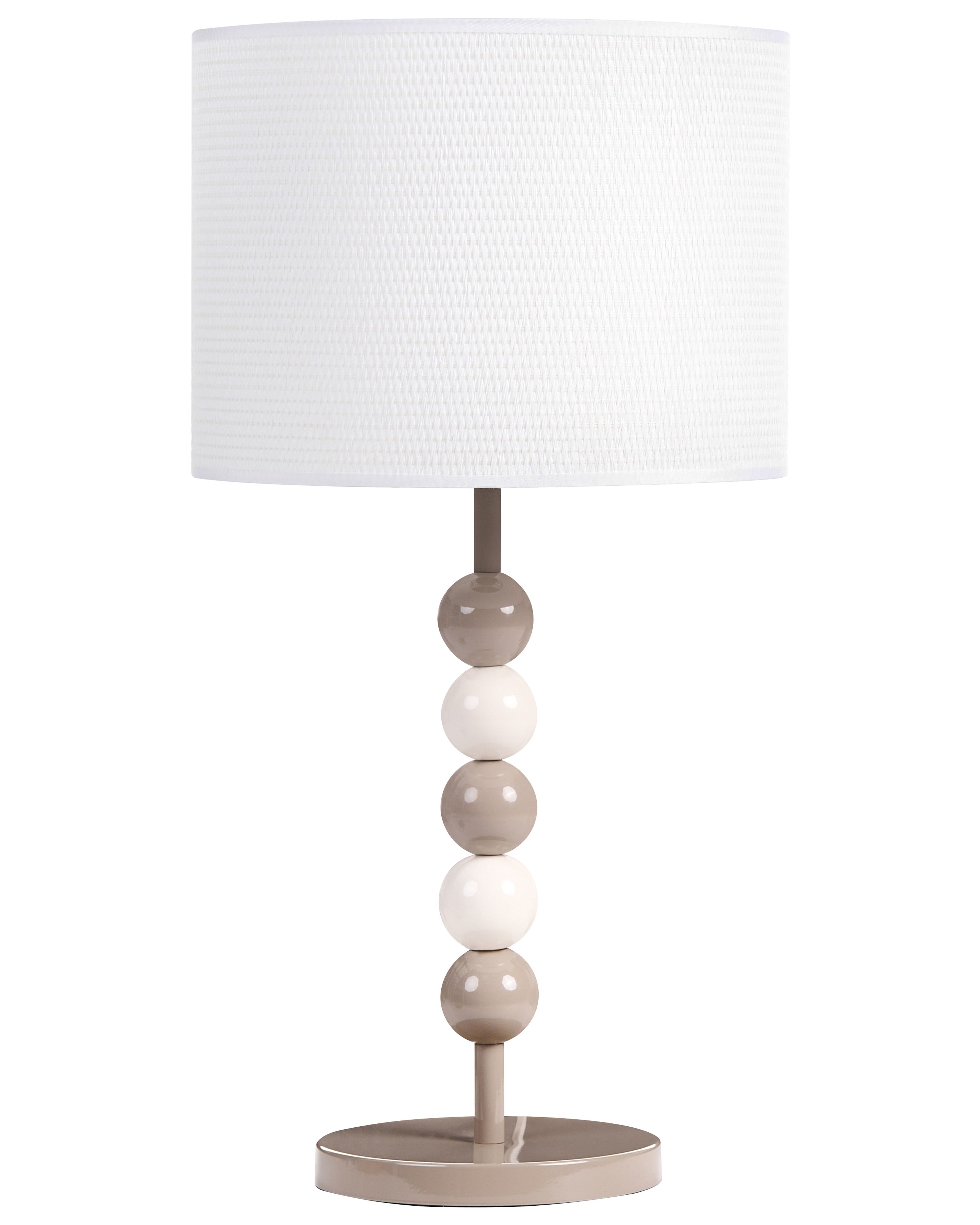 Table Lamp LOKY Metal White/ Beige