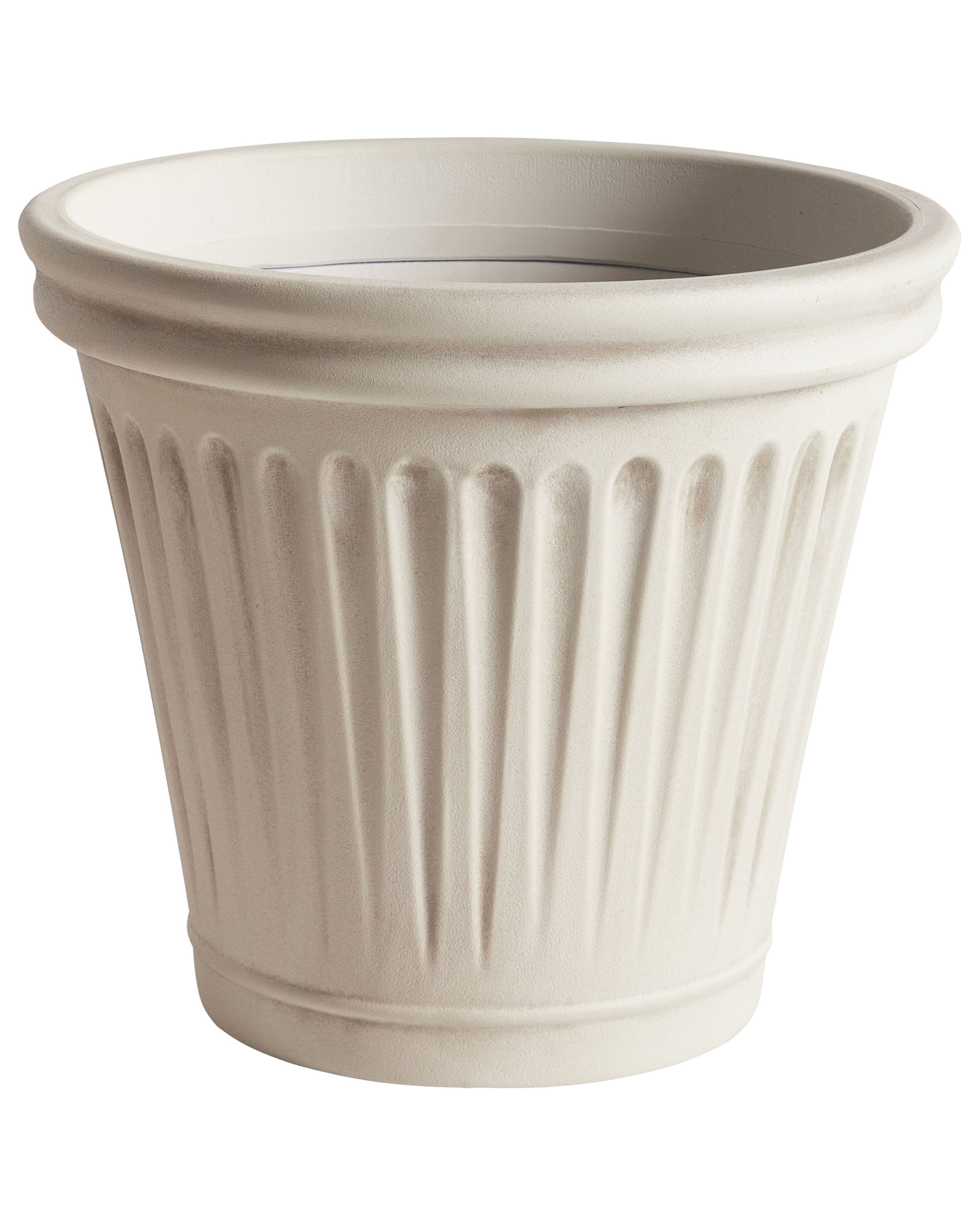 Plant Pot MAIZE 43 cm Light Beige