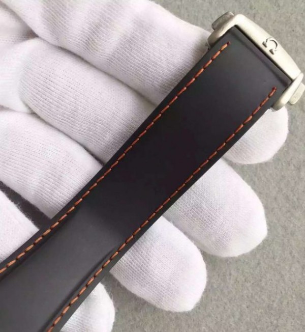 Replica Omega Seamaster Professional Chrono Black Ceramic Black Dial Orange Rubber Strap A9300 - Top club