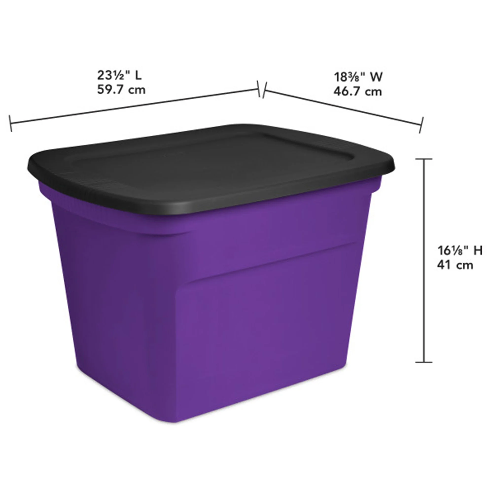 Sterilite 18 Gallon Orange Plastic Storage Container Bin Tote with Lid (8 Pack) - Image 8
