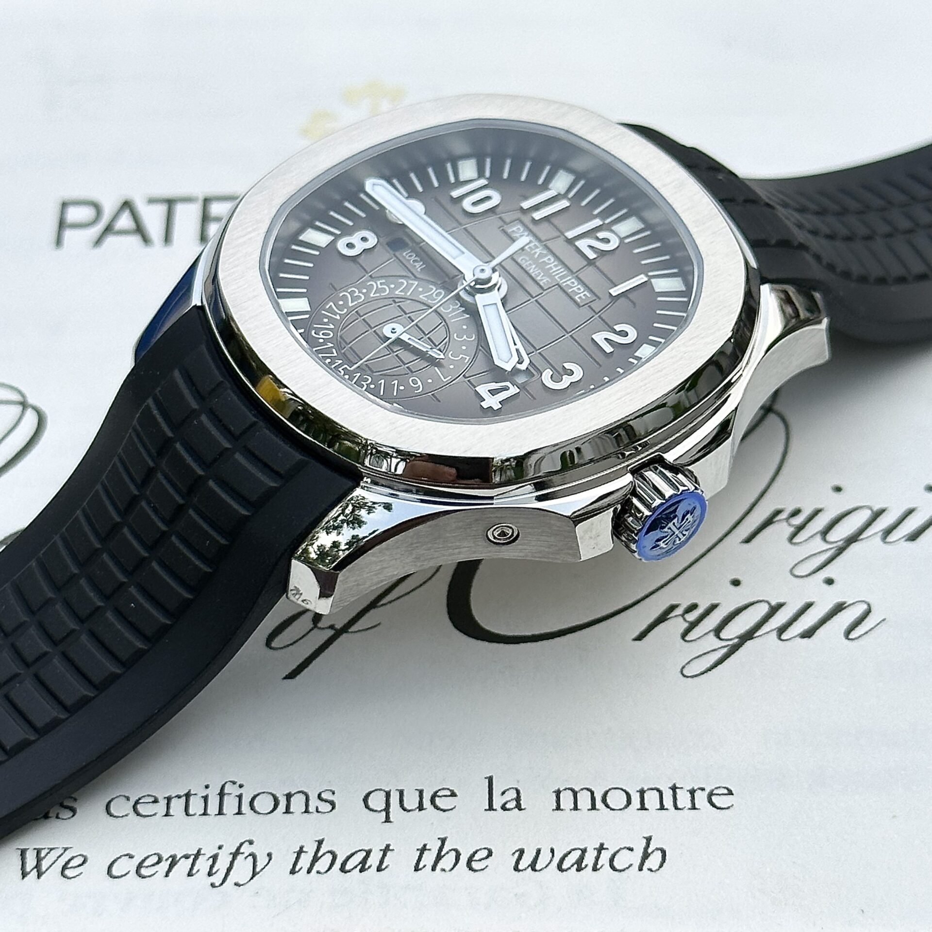 Patek Philippe Aquanaut 5164A Best Replica Watch Gray Dial ZF Factory 40.8mm - Top club