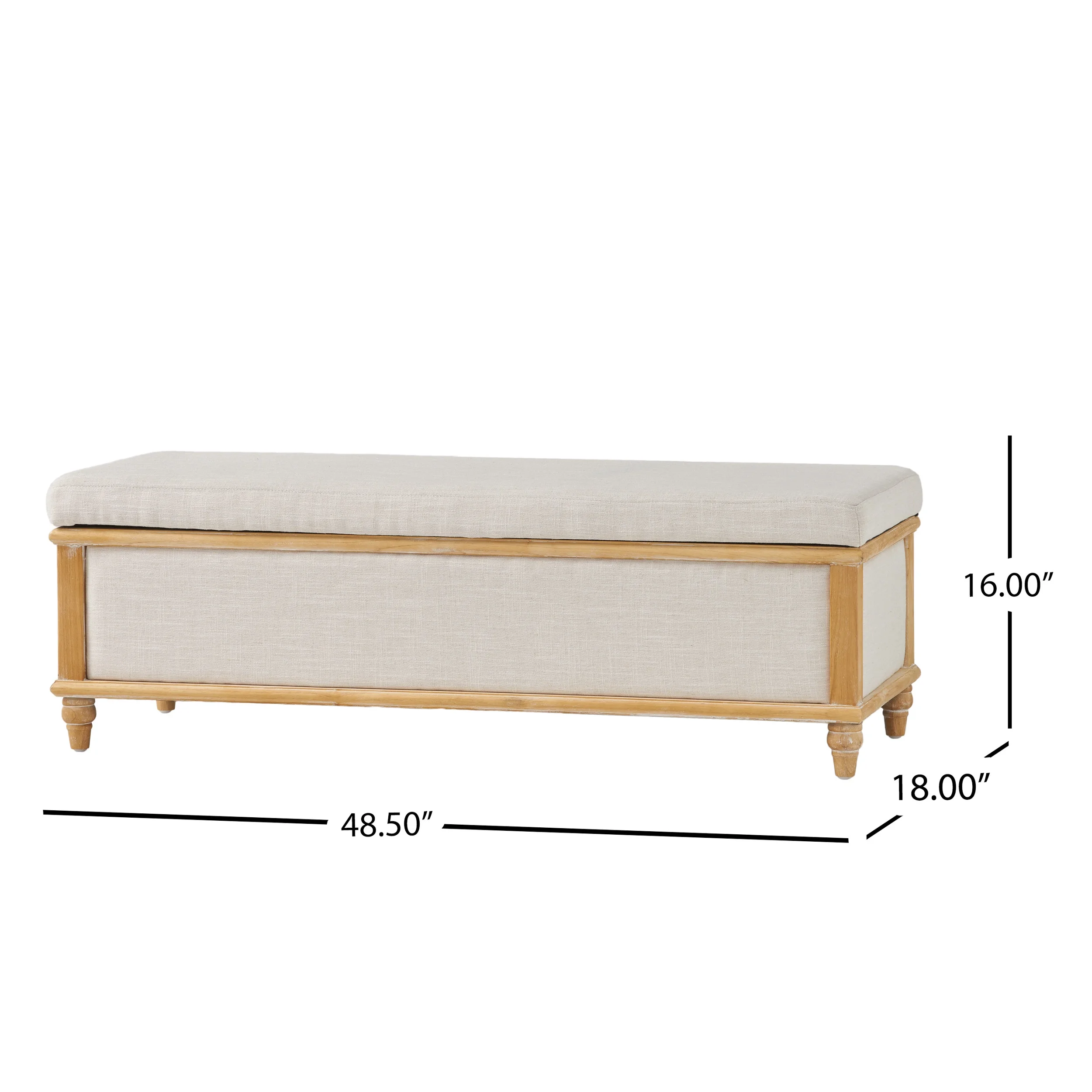 Noble House Hampton Contemporary Fabric Upholstered Storage Ottoman, White and Blue Floral - Image 92