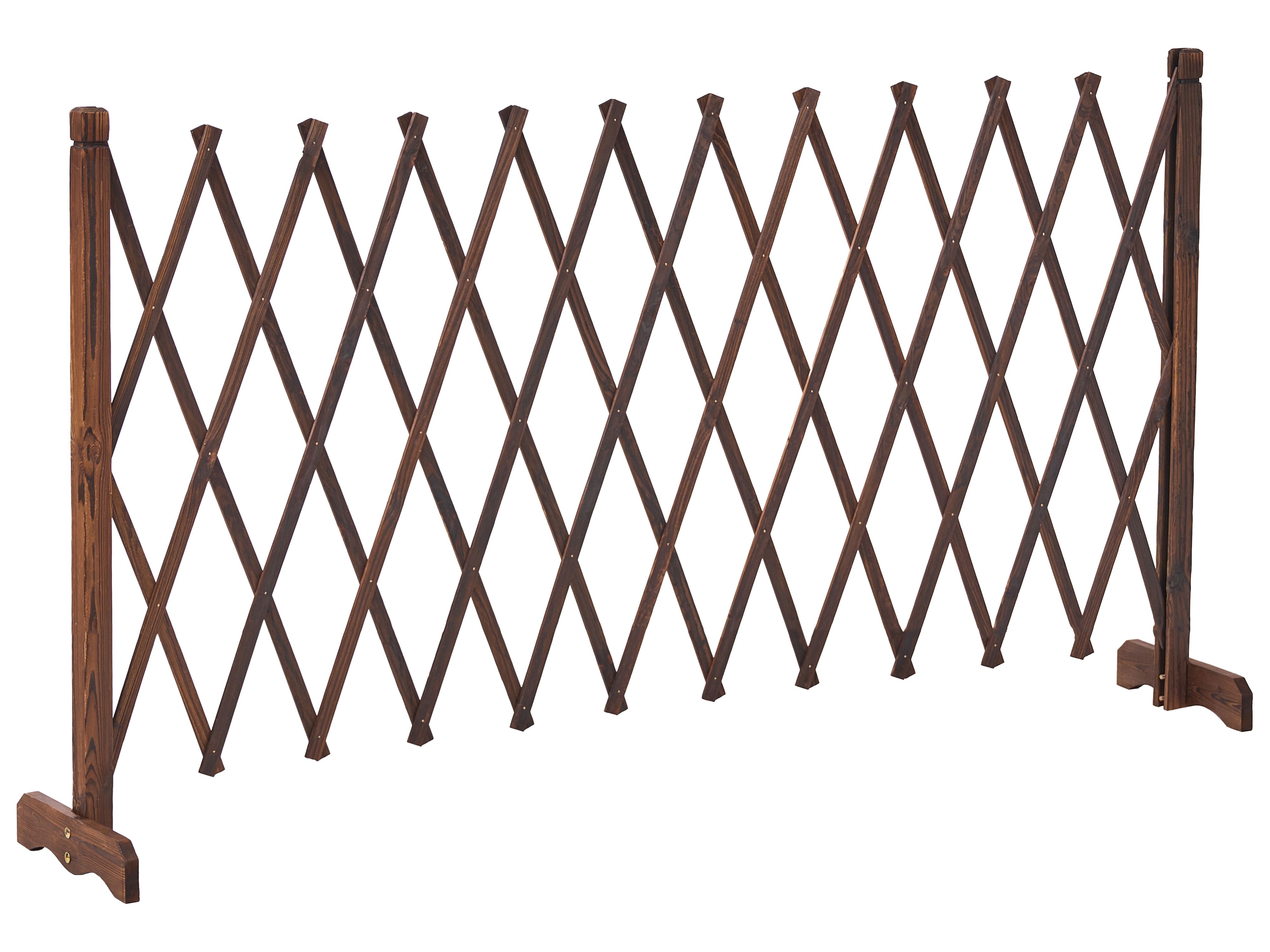 Garden Trellis SCIOLZE Extendable Dark Brown