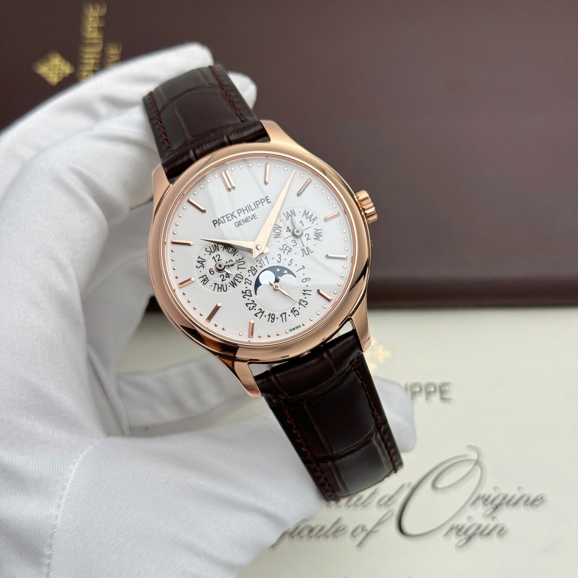 Patek Philippe Grand Complicaitons 5327R Best Replica Watches White Dial Automatic Movement 40mm - Elite Watch Atelier