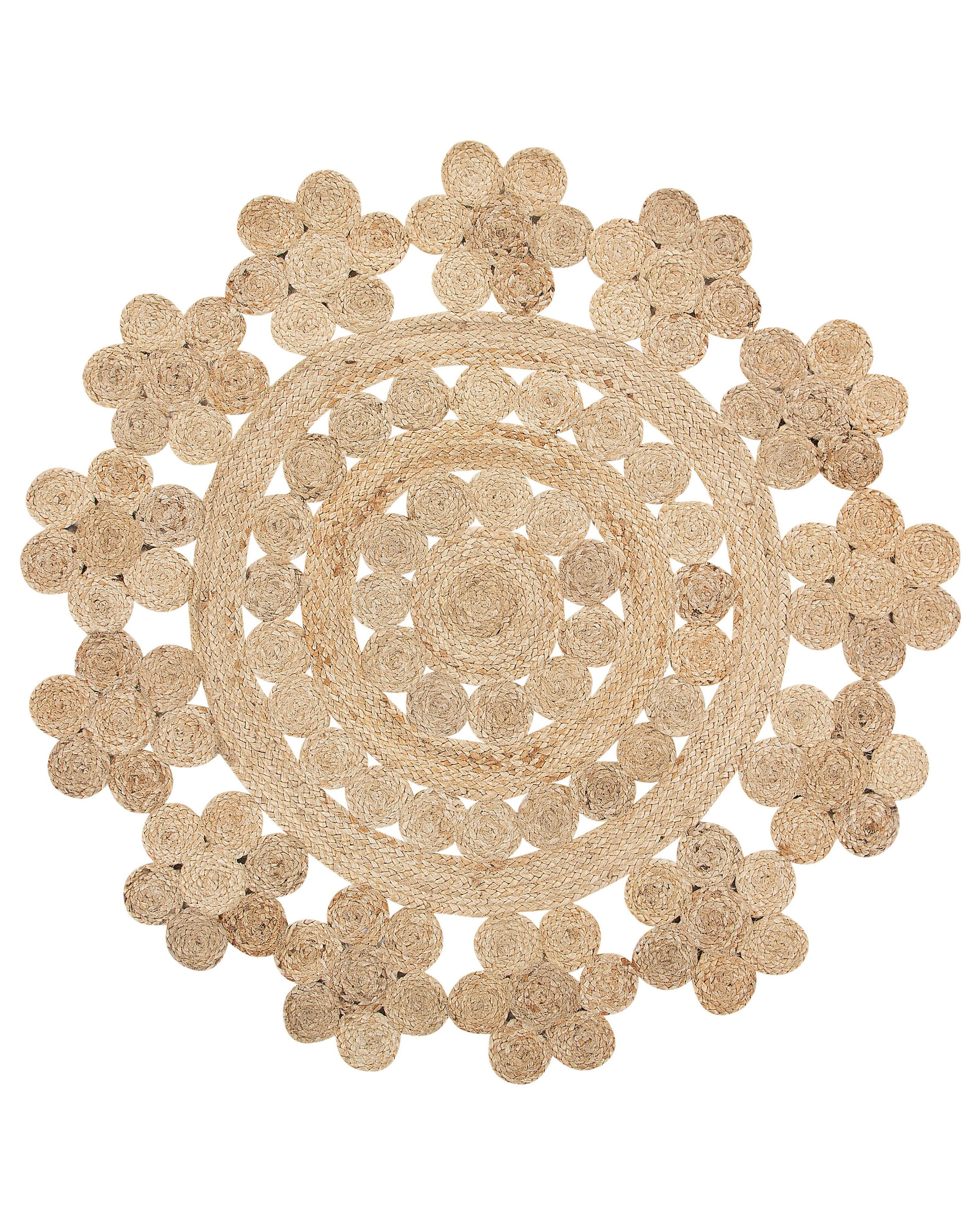 Rug BIRECIK Beige ø 120 cm Jute