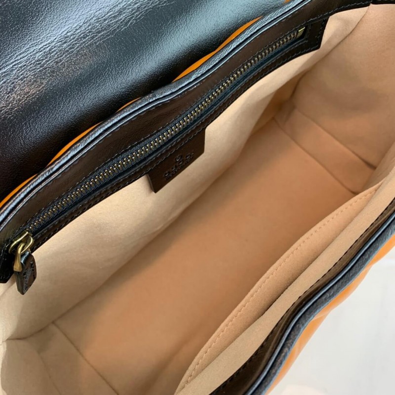 Replica Gucci Gg Marmont Small Top Handle Bag 498110 Cognac1:1High-quality replica