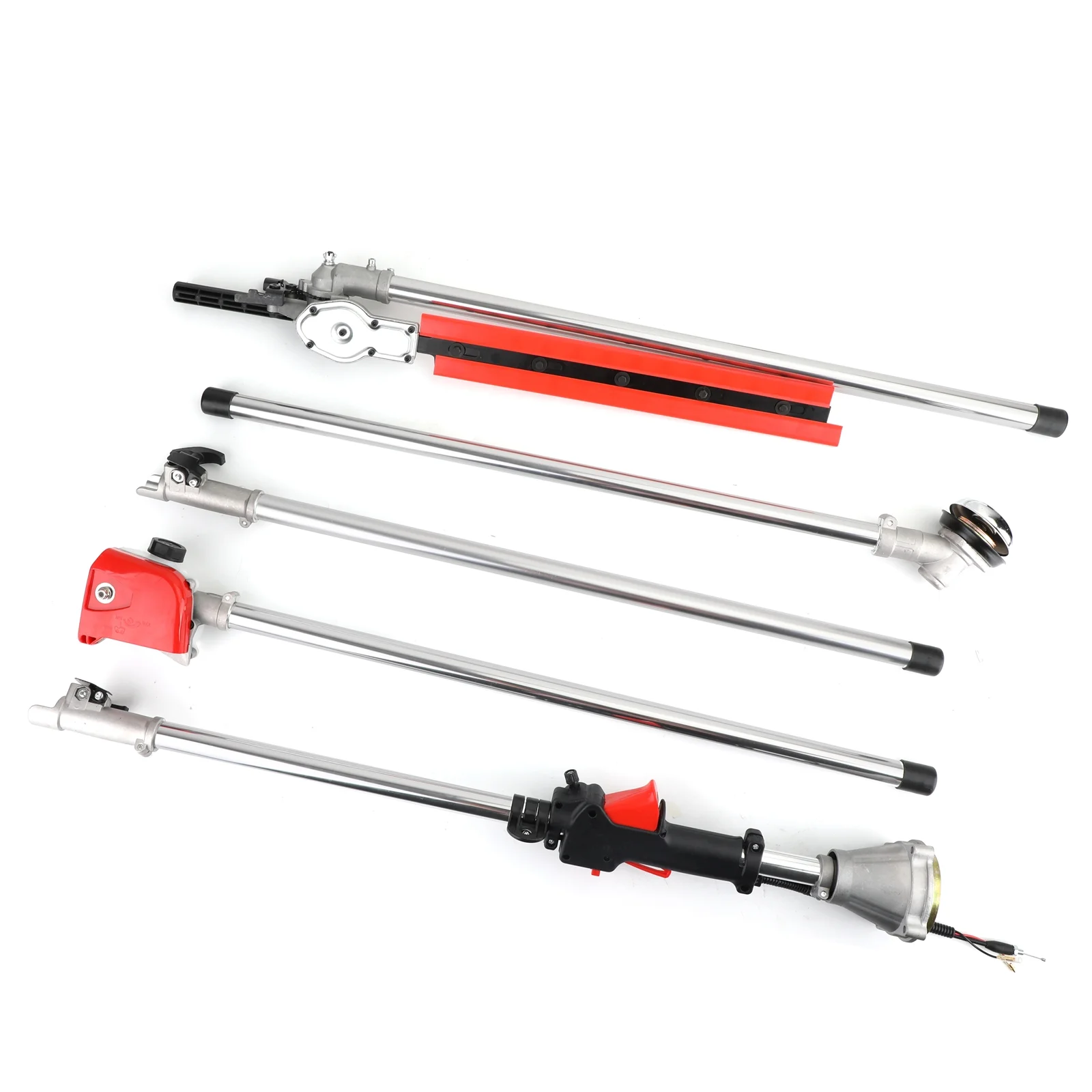 TOPTENG 52cc 2 Stroke 5 in 1 Gas Engine Multi Garden Tool, Hedge & String Trimmer, Brush Cutter, Edger, Pole Saw Chainsaw Pruner with Extension Pole, Trimming Combo Brushcutter Kit for Yard Lawn Care - Image 4
