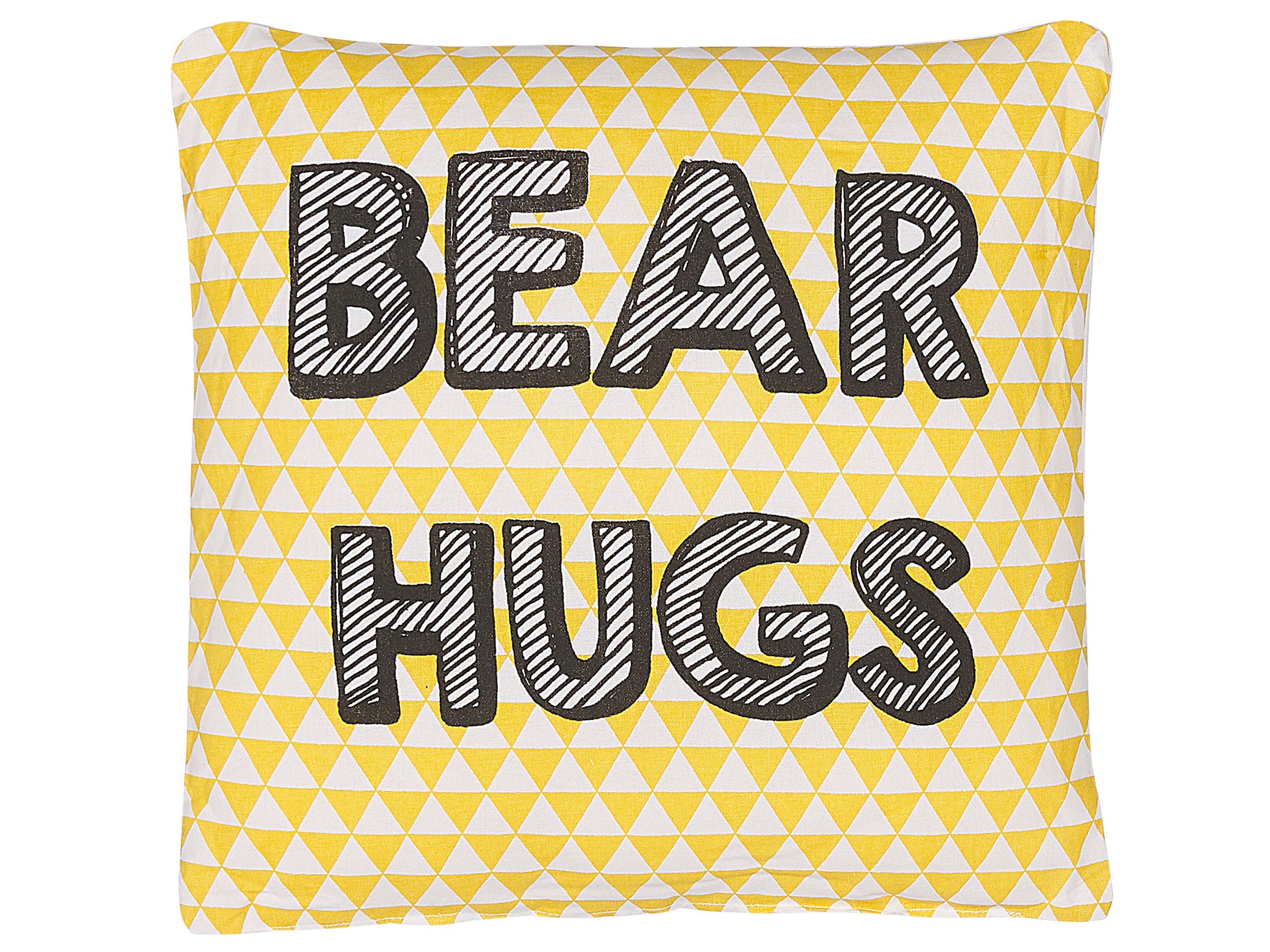 Throw Cushion RADZKOT Cotton 40 x 40 cm Yellow