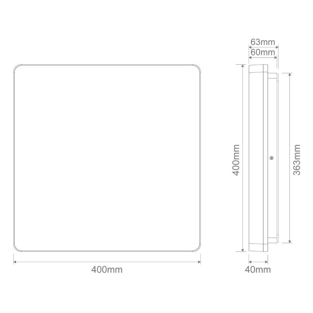 Domus SUNSET - 15W/25W/35W Colour Switchable LED Ceiling Light IP54 - TRIO