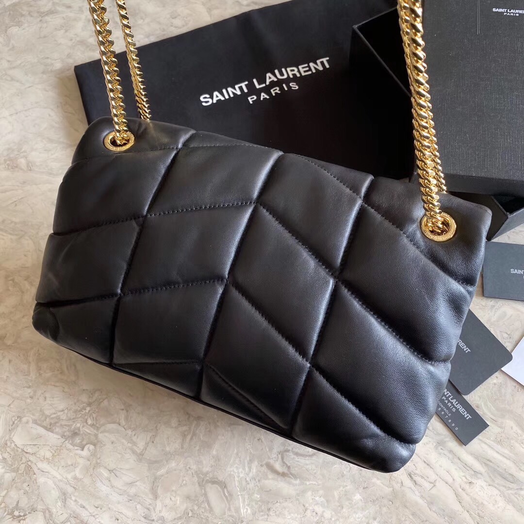 PUFFER MEDIUM BAG IN QUILTED LAMBSKIN1:1High-quality replica