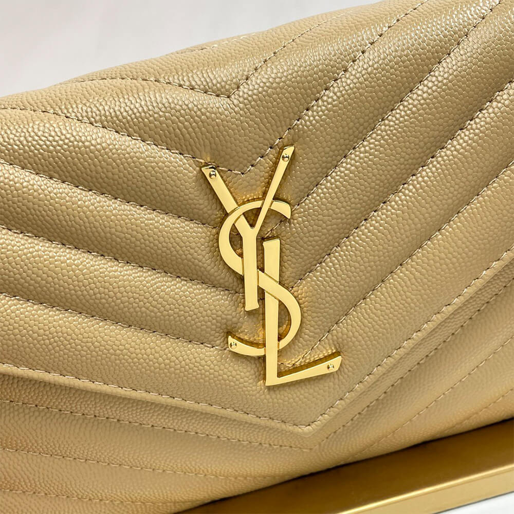 YSL Classic Cassandre Chain Wallet Bag In Grain De Poudre Leather1:1High-quality replica