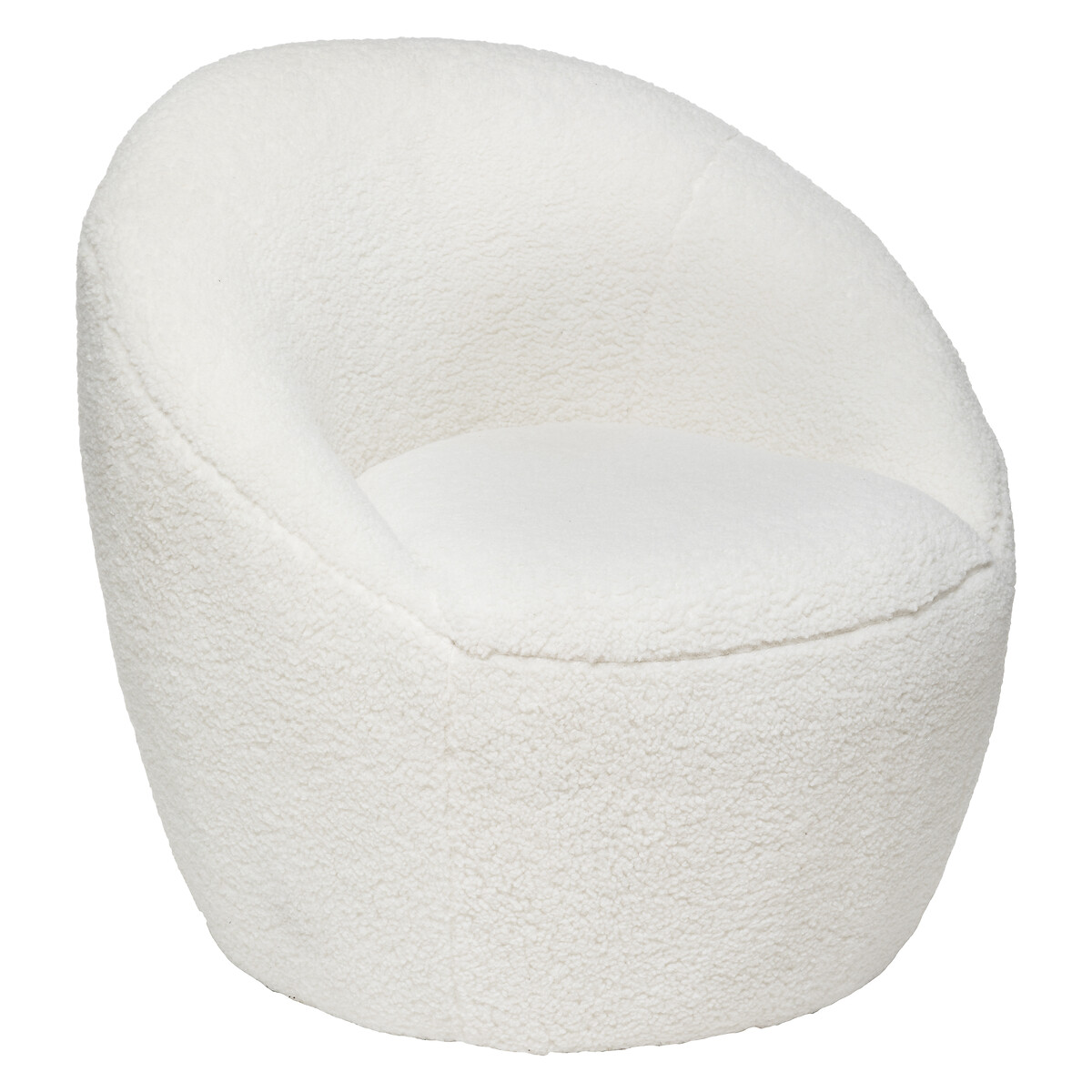 Armchair "Romi" Bouclette, White